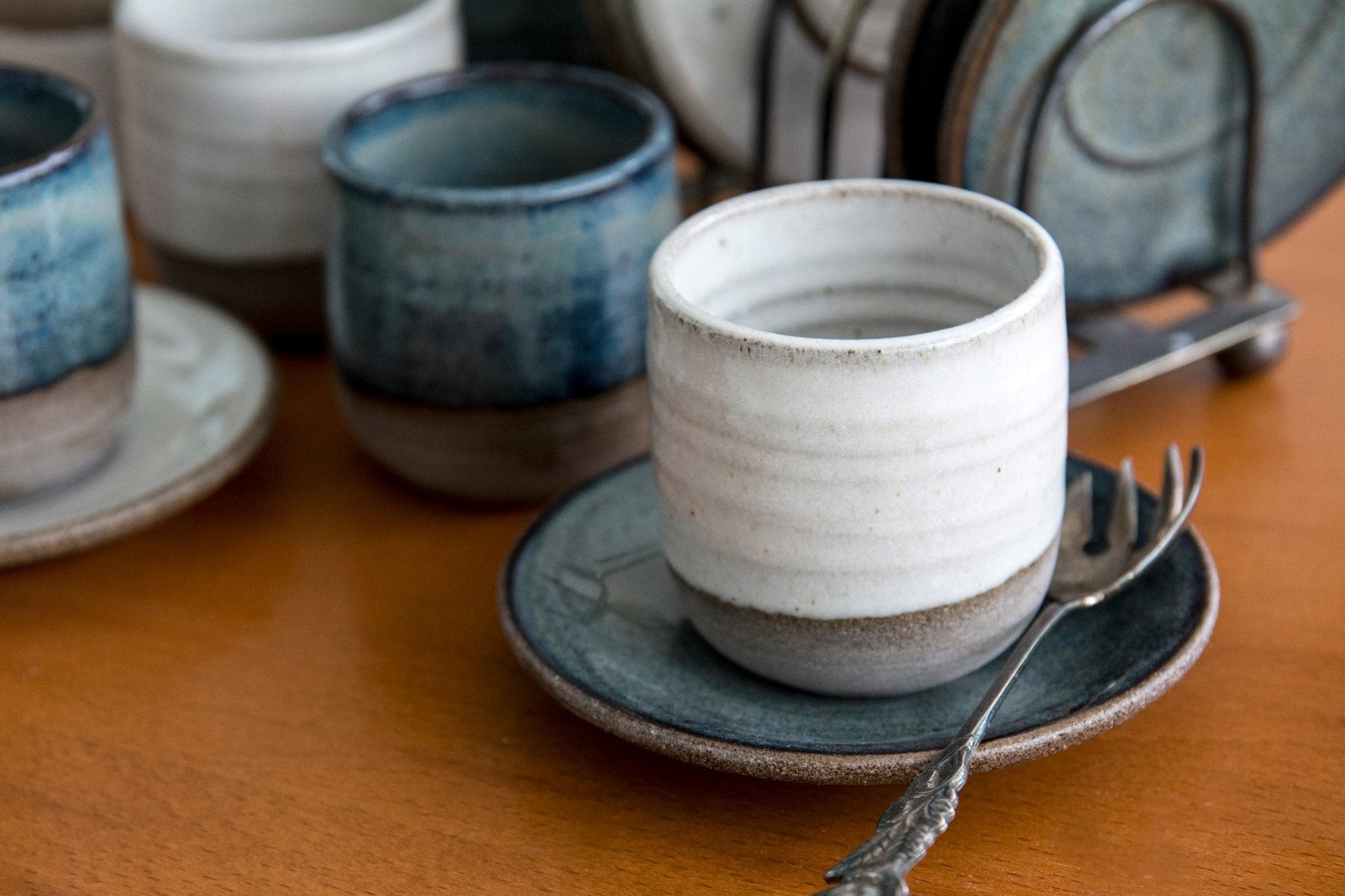 2 Premium Espresso Cups, Handcrafted Specialty Coffee Ceramic Cups