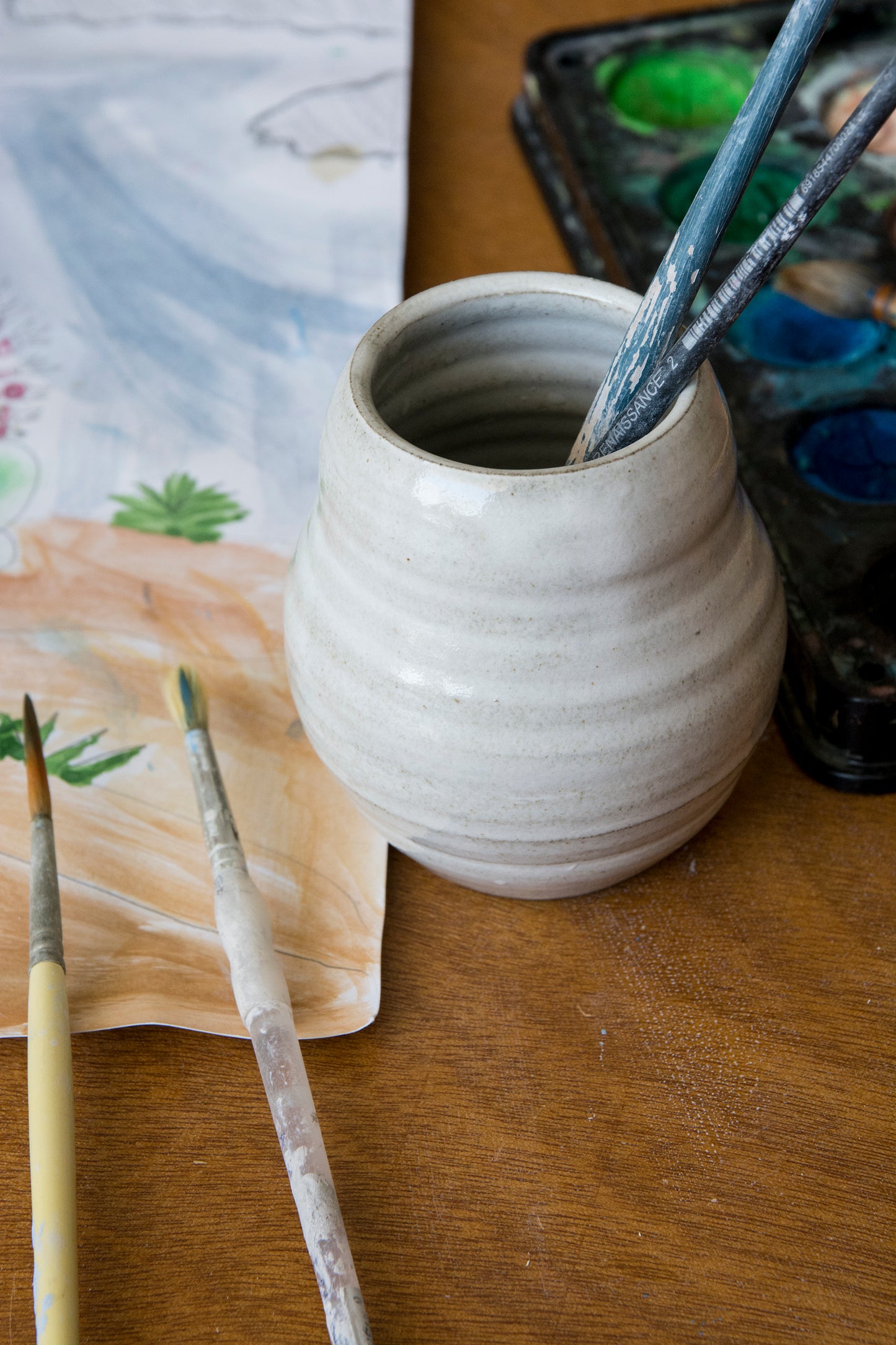 Handmade Ceramic Brush Holder
