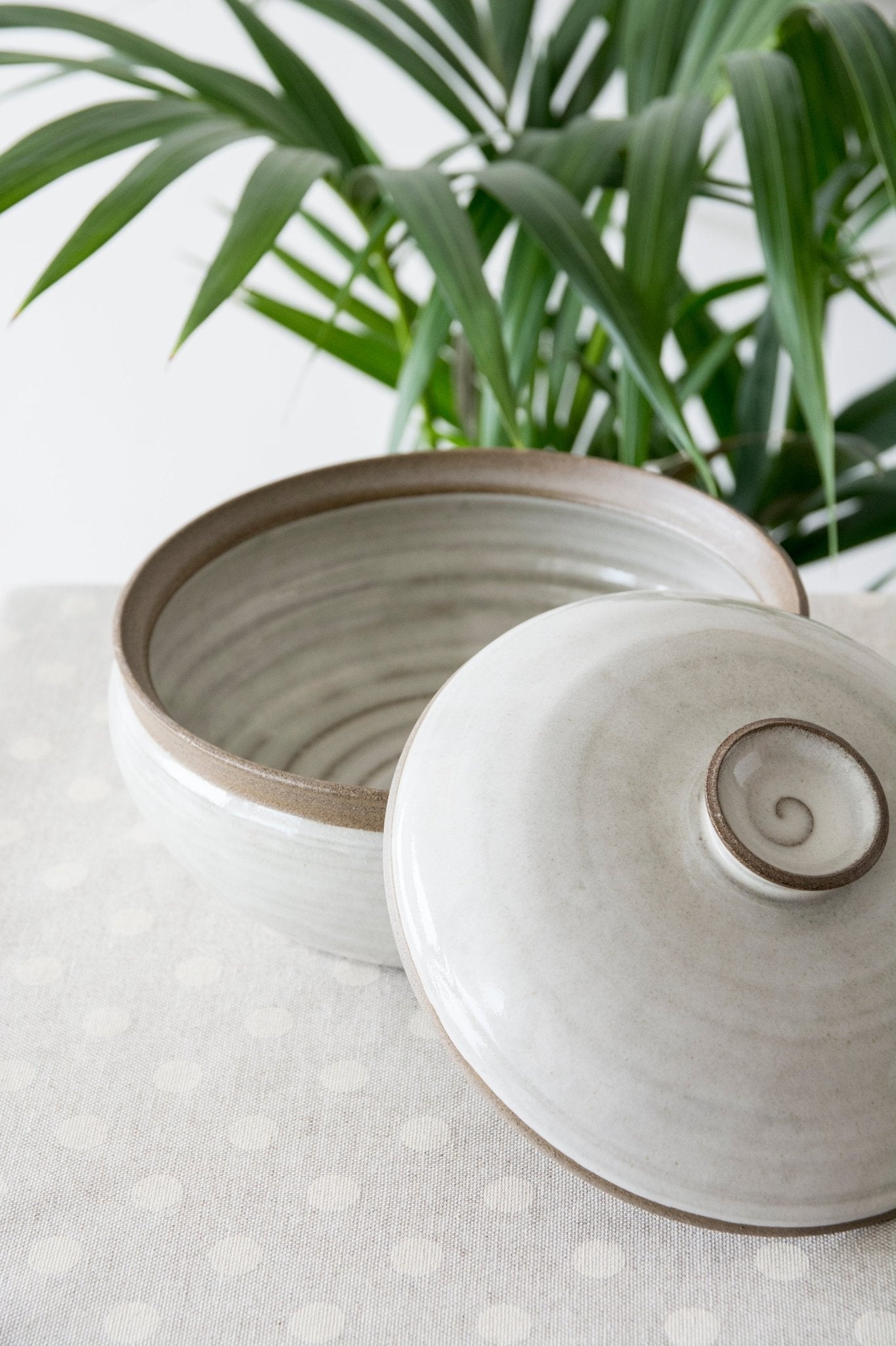 Artisan Stoneware Casserole Dish with Lid - Mad About Pottery - Casserole Dish