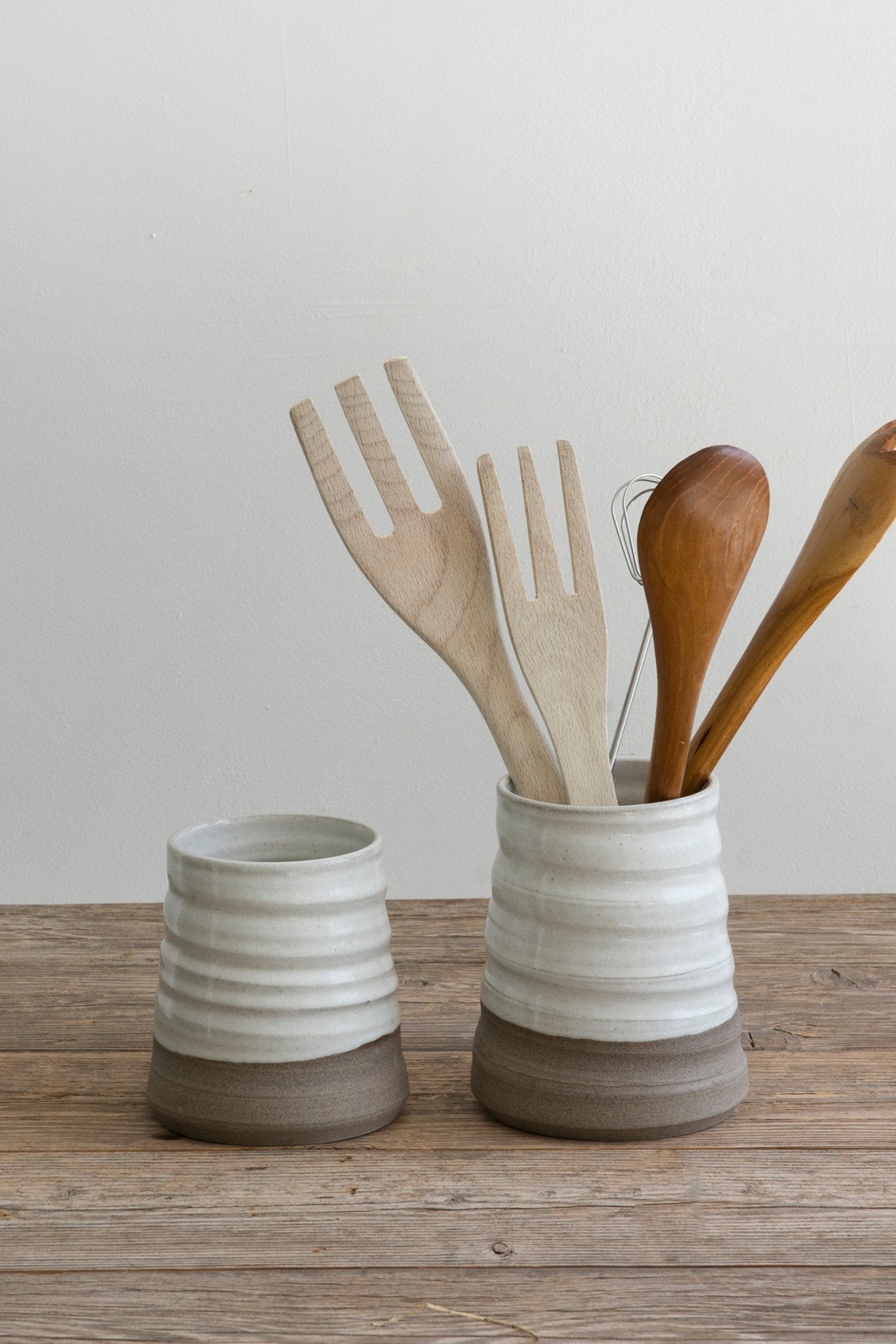 Ceramic Utensil Crock, French Country - Mad About Pottery - Utensil Holder