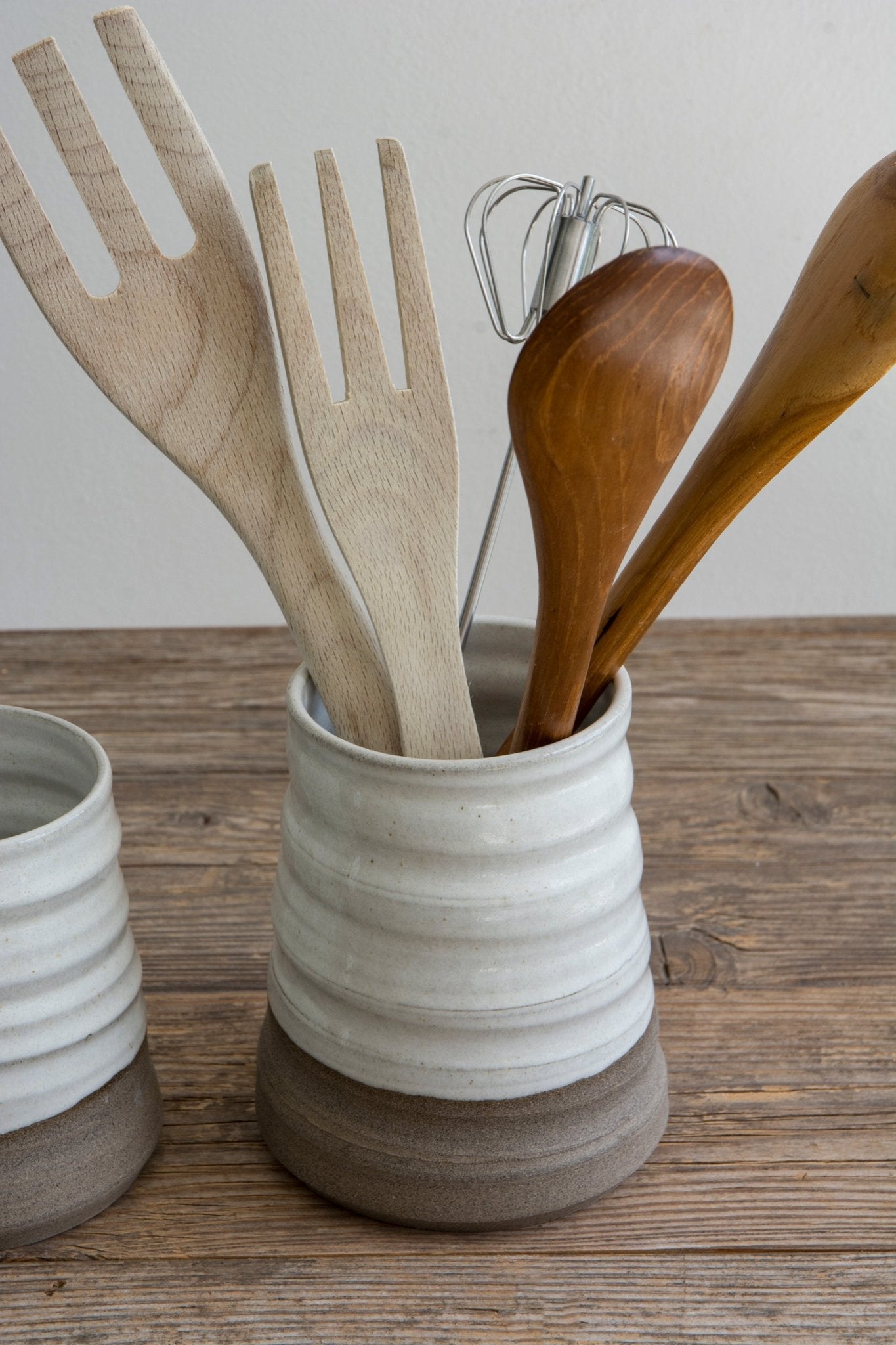 Ceramic Utensil Crock, French Country - Mad About Pottery - Utensil Holder