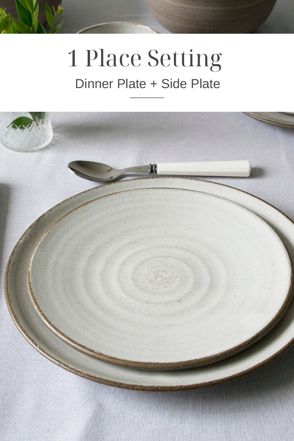 Dinnerware, Dinner Plate and Side Plate - Mad About Pottery - plates