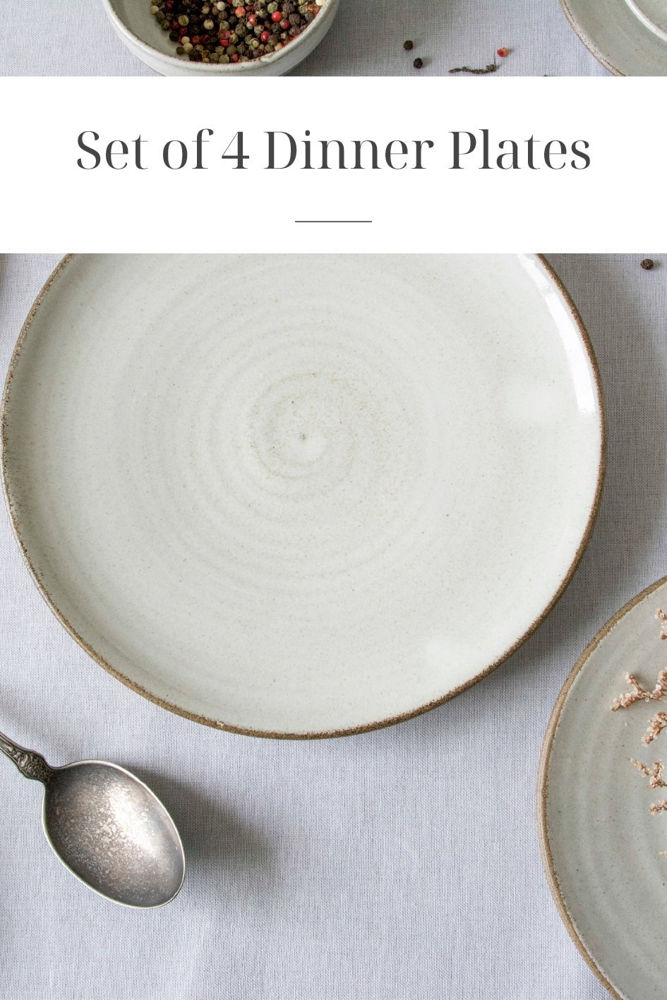 Set of 4 Dinner Plates - Mad About Pottery - plates