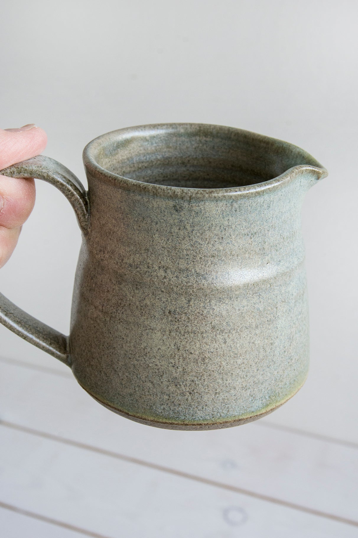 White Creamer - Mad About Pottery - creamer