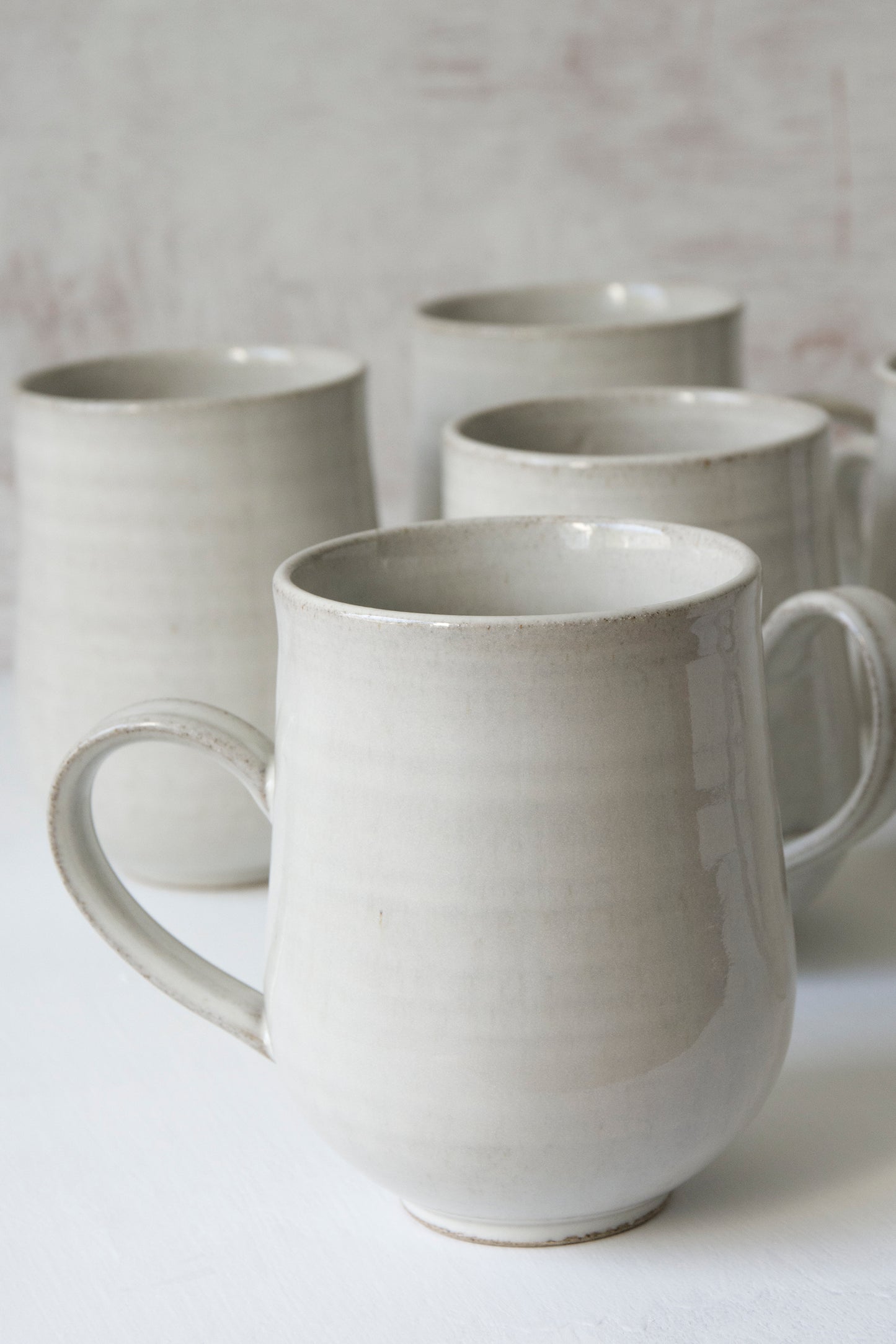 White Pottery Mug, 14 fl oz