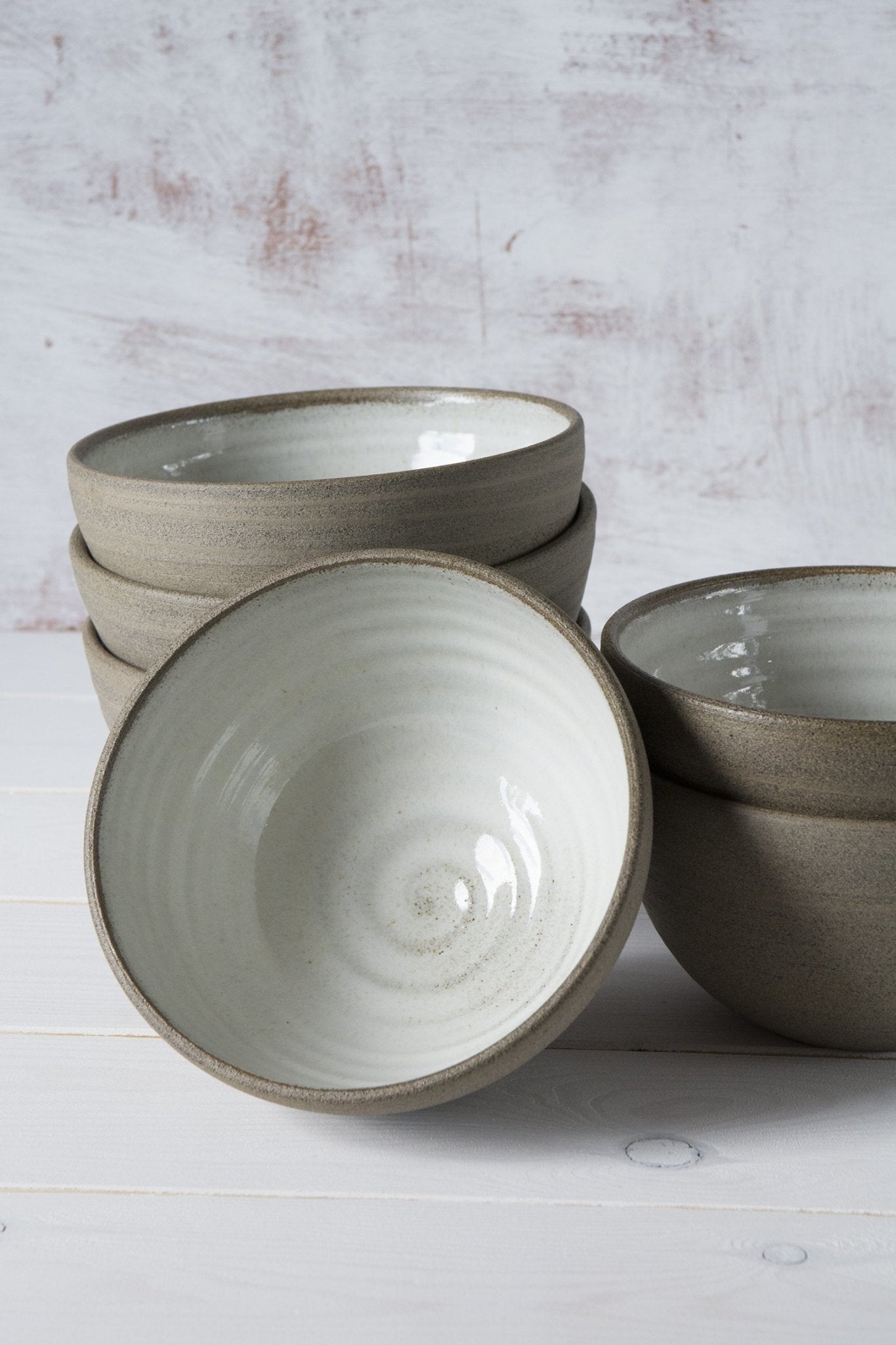 Rustic Soup Bowls, Set of 4 - Mad About Pottery- Bowl