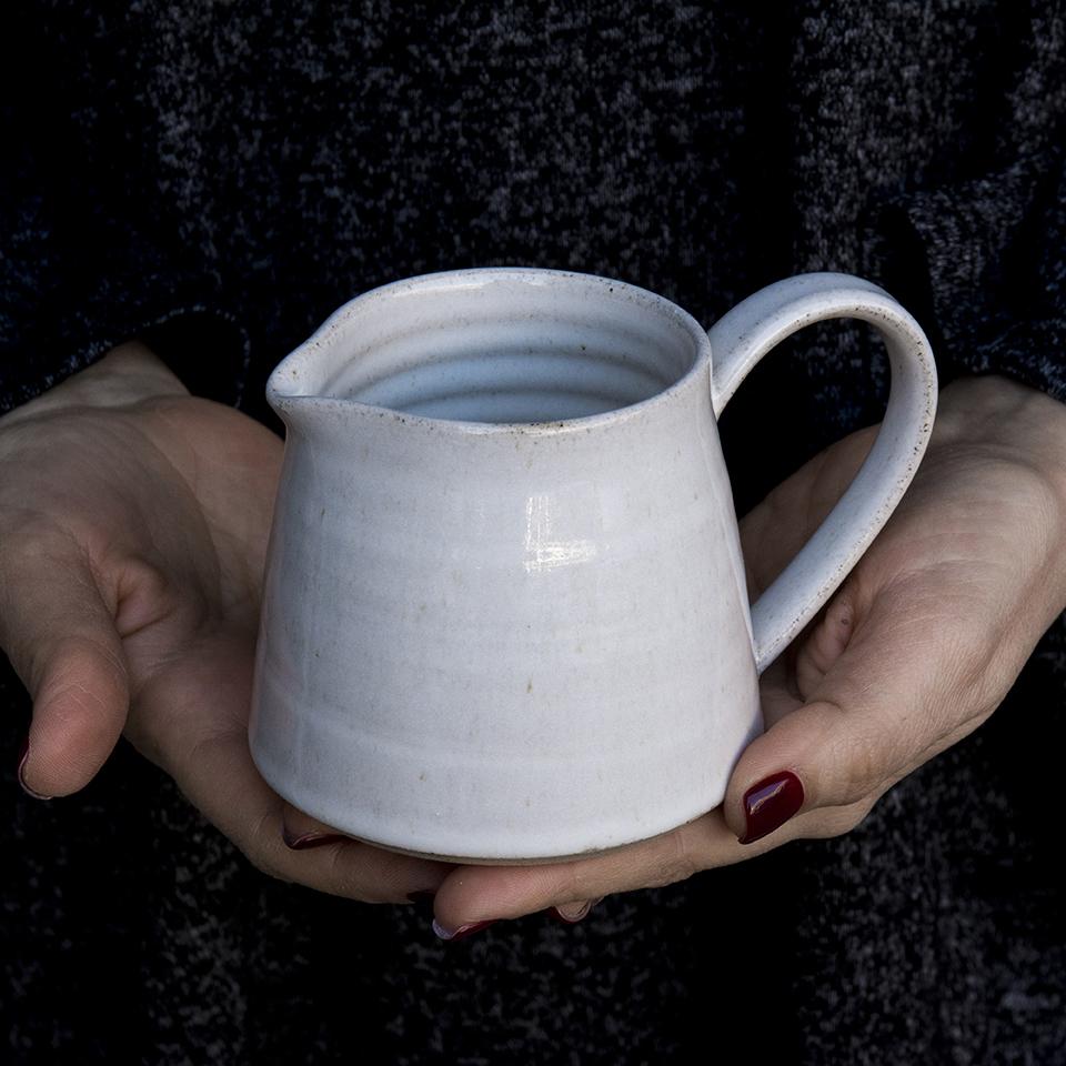 White Pottery Sugar Bowl and Creamer Set - Mad About Pottery - Sugar Bowl set
