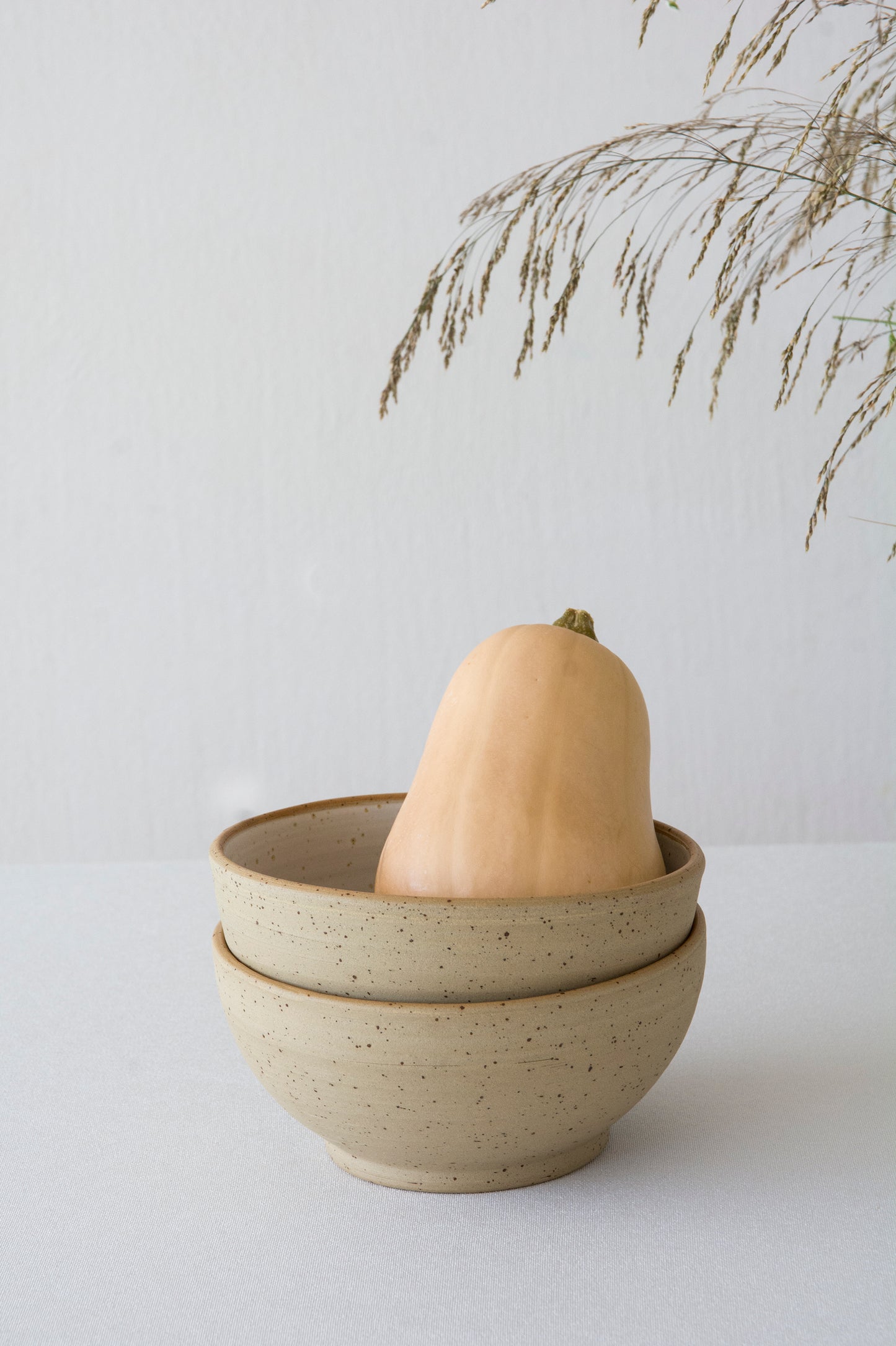Desert Stone Handmade Ceramic Bowl, Speckled Stoneware Soup