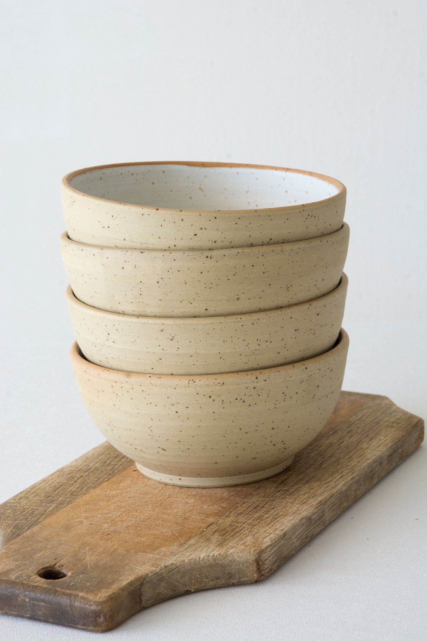 Desert Stone Handmade Ceramic Bowl, Speckled Stoneware Soup