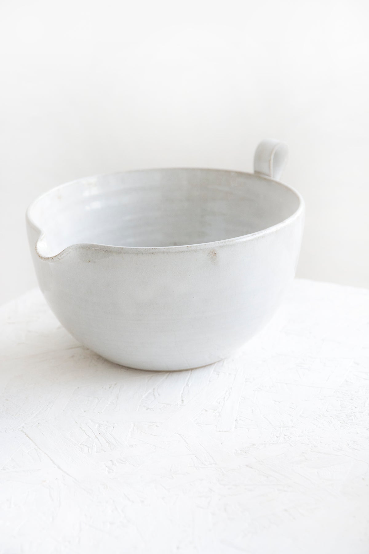White Ceramic Mixing Bowl
