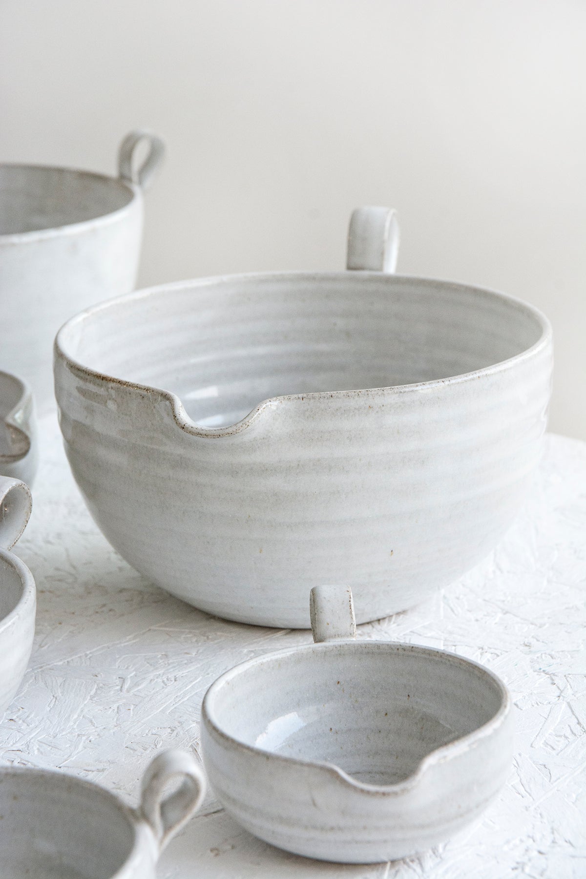 White Ceramic Mixing Bowl