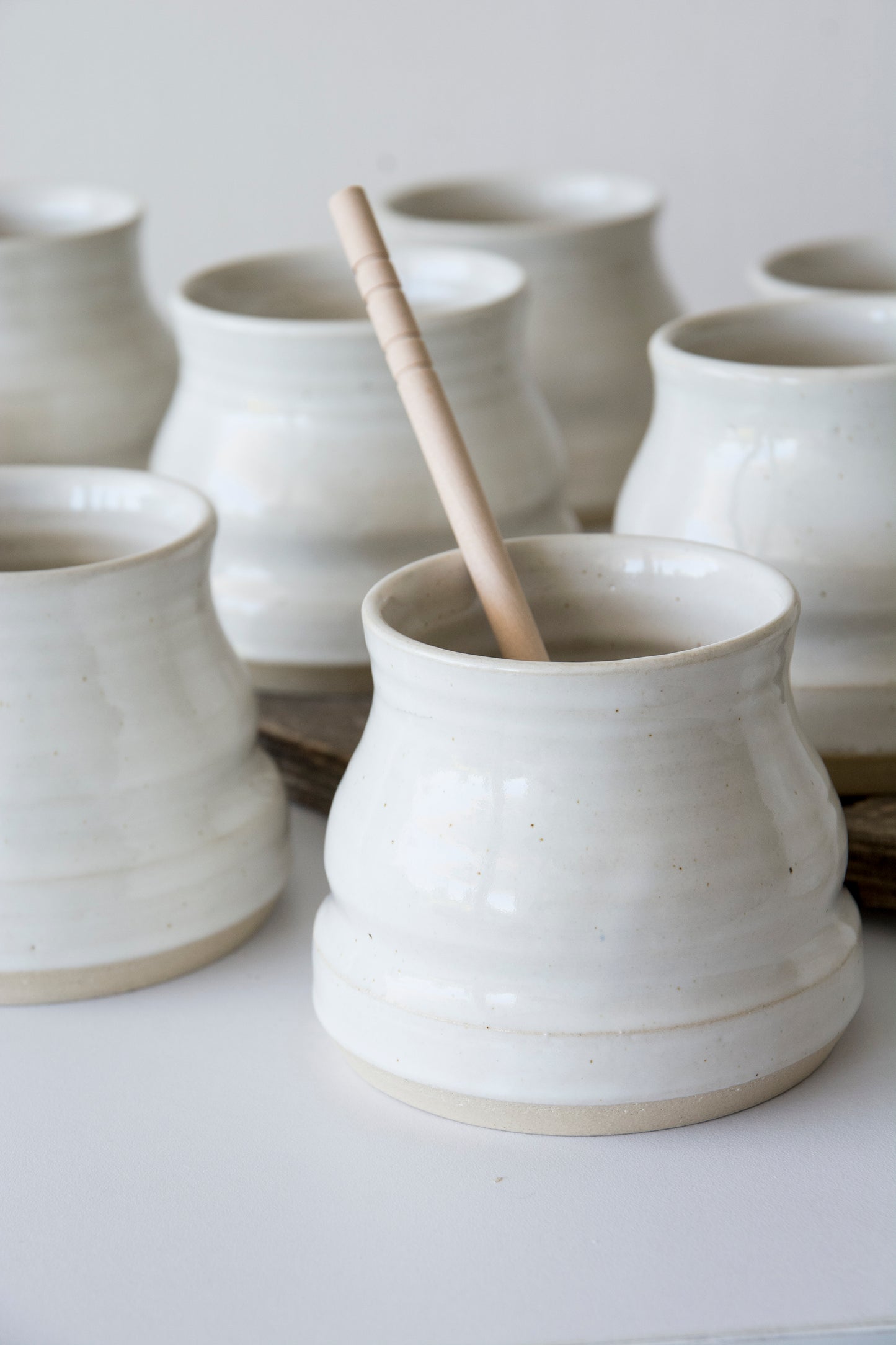 Beehive Ceramic Honey Pot