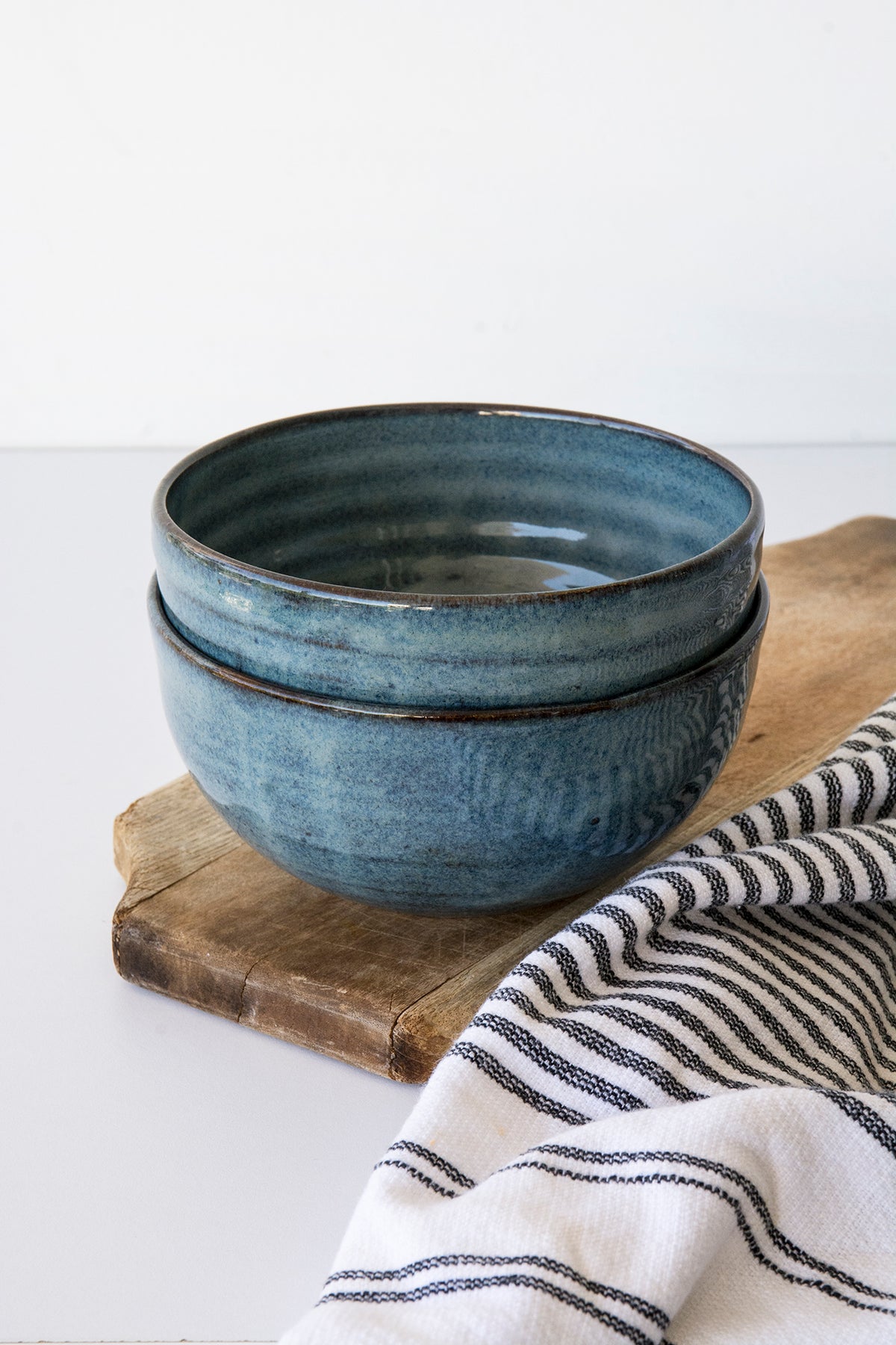 Blue Ceramic Soup Bowl