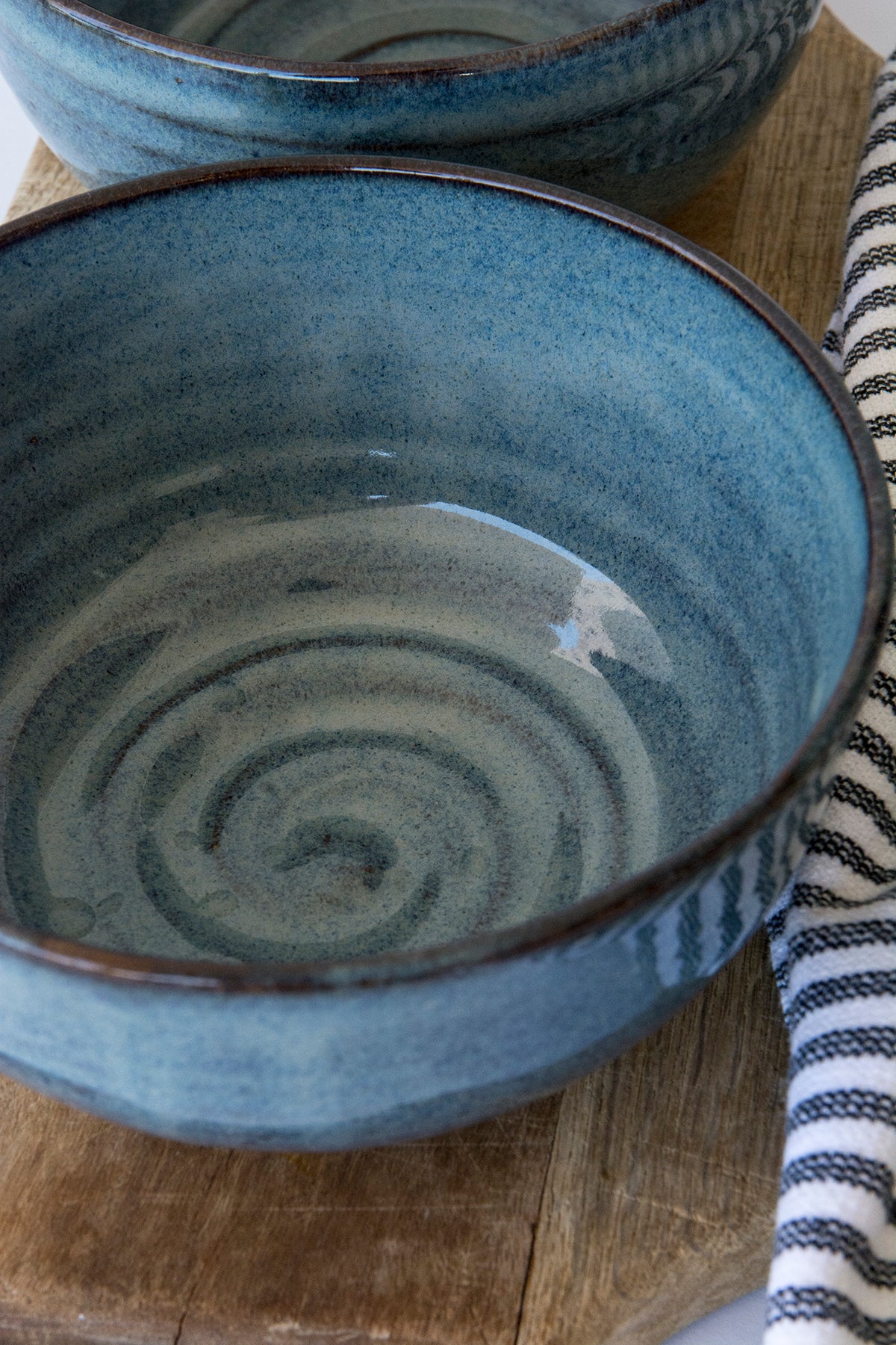 Blue Ceramic Soup Bowl