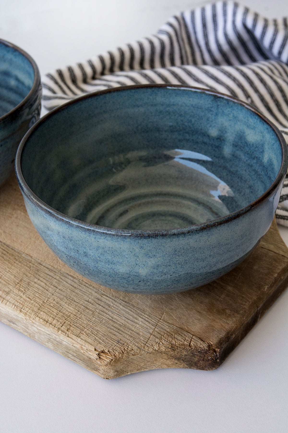 Blue Ceramic Soup Bowl