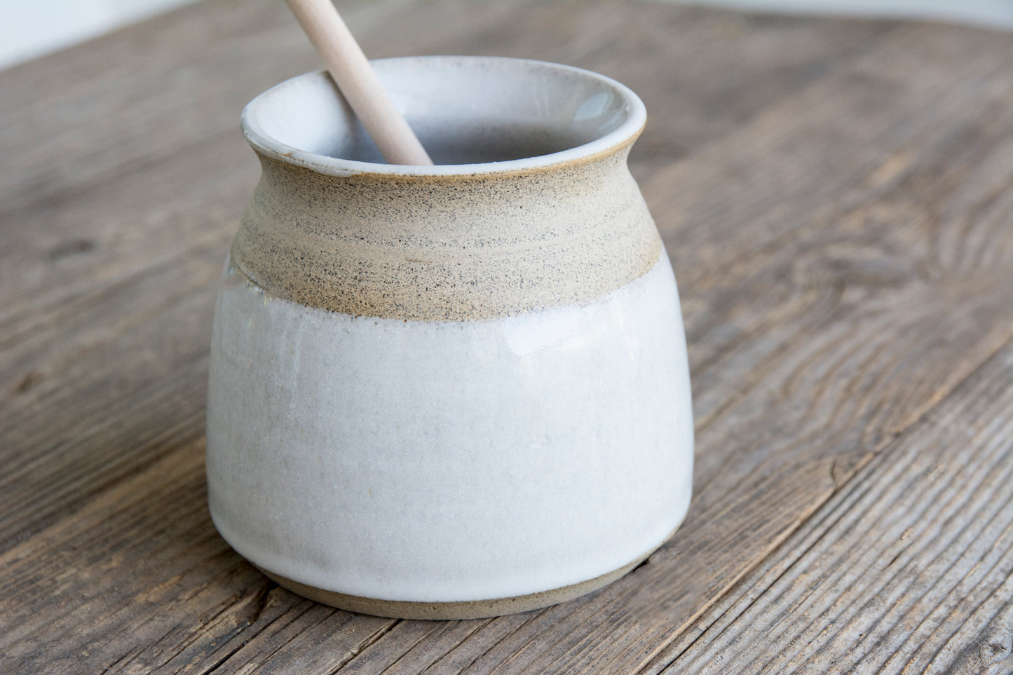 Handmade Ceramic Honey Pot
