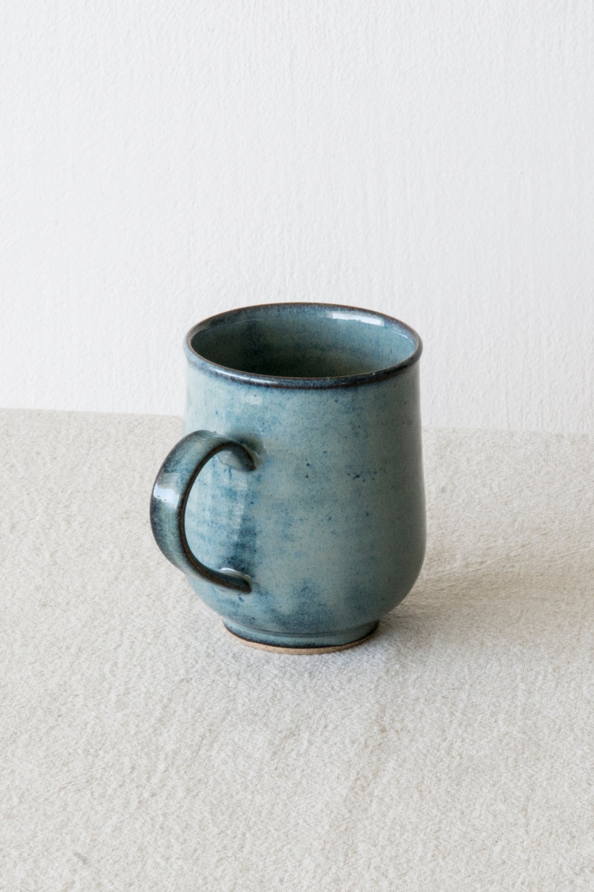 Blue Pottery Mug, 10 fl oz