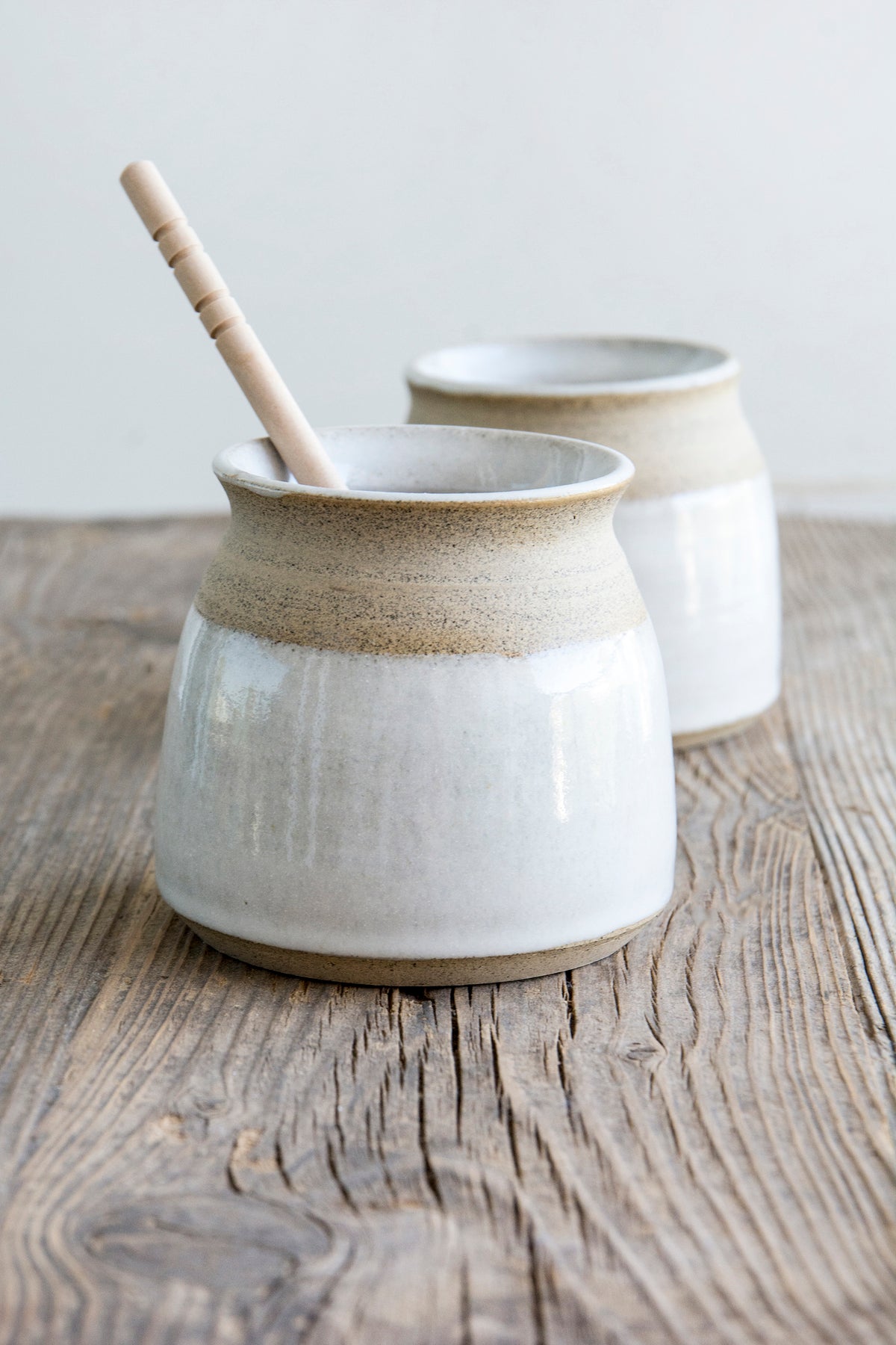 Handmade Ceramic Honey Pot