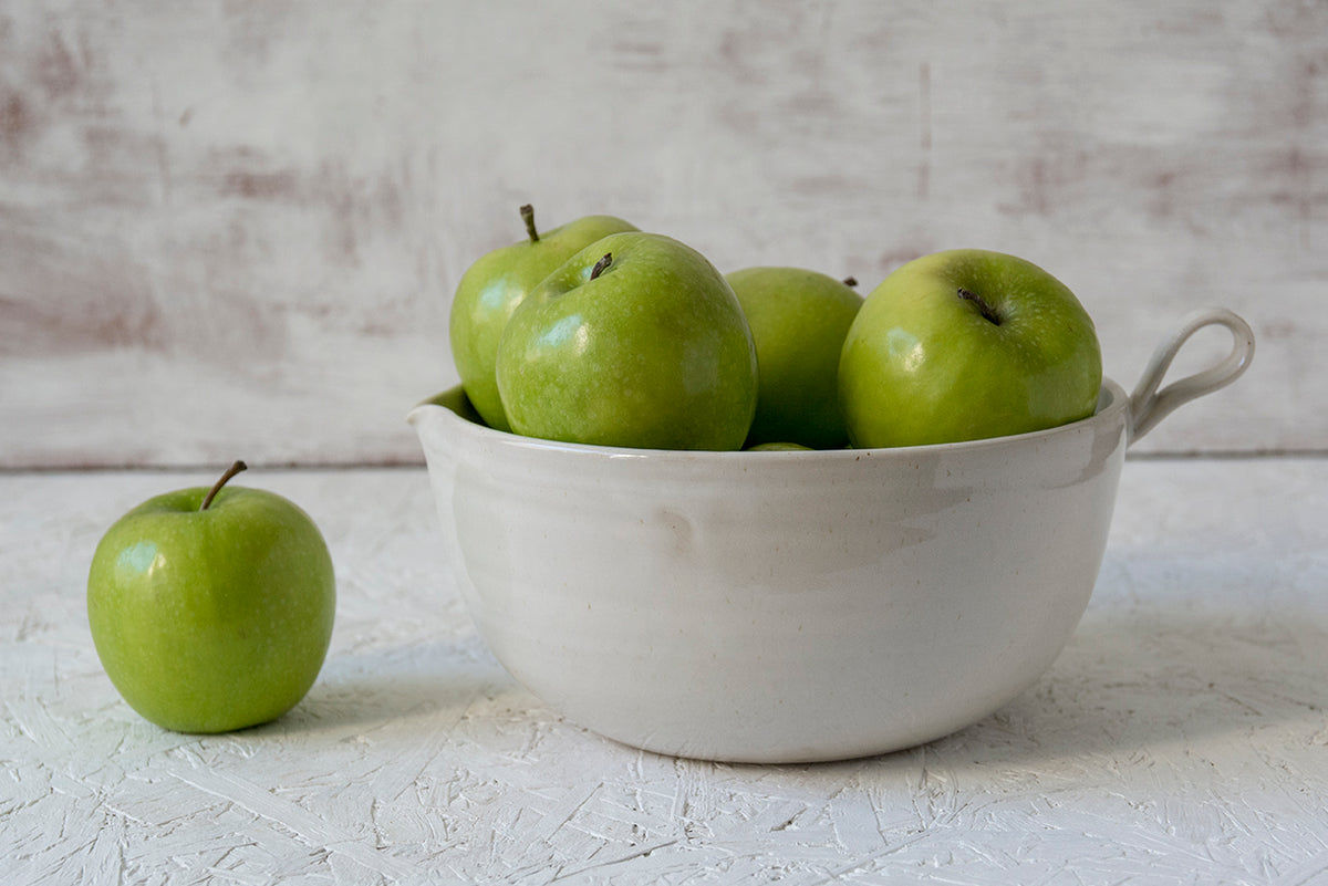 White Ceramic Mixing Bowl