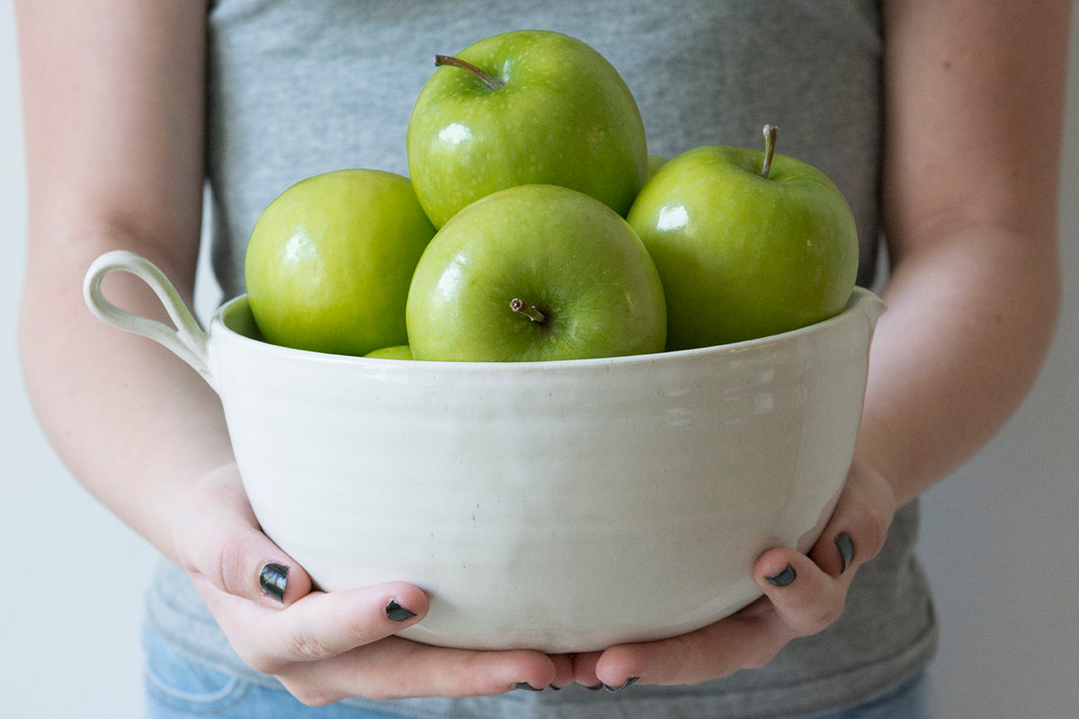 White Ceramic Mixing Bowl