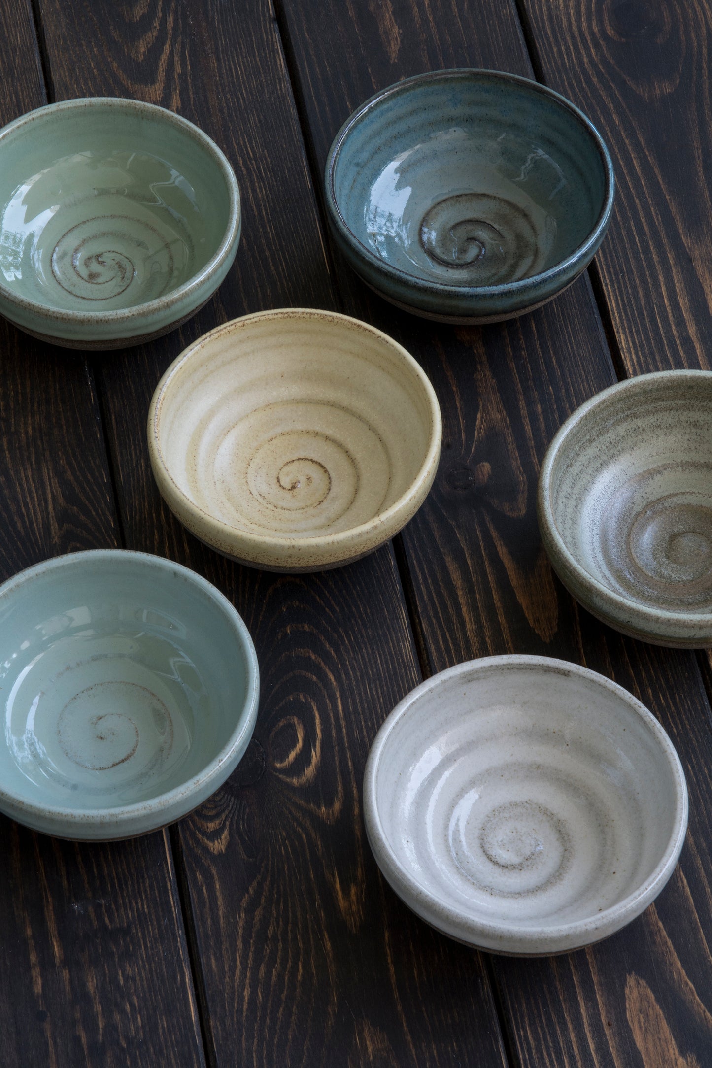 Mini Yellow Pottery Serving Bowls