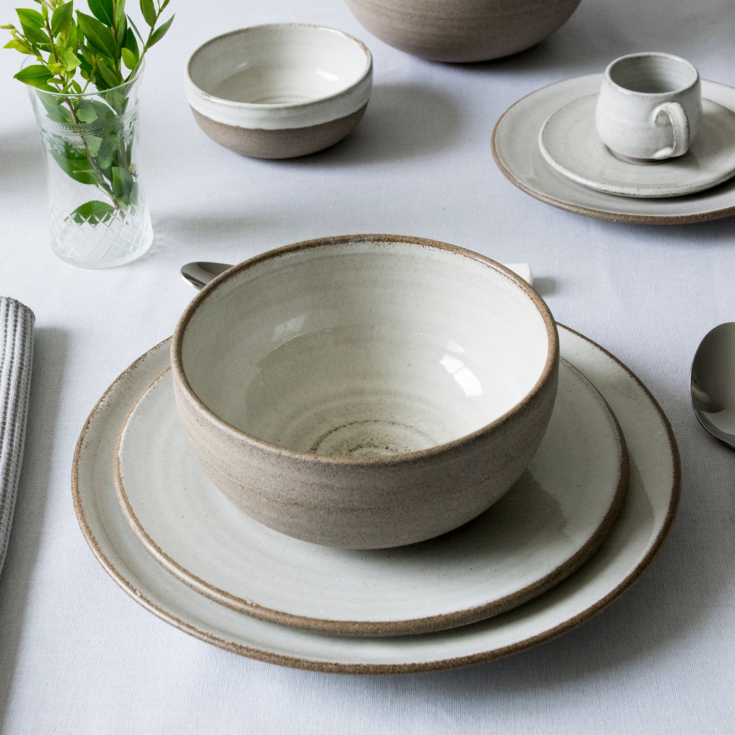 Rustic Dinnerware Place Setting, 3 Piece