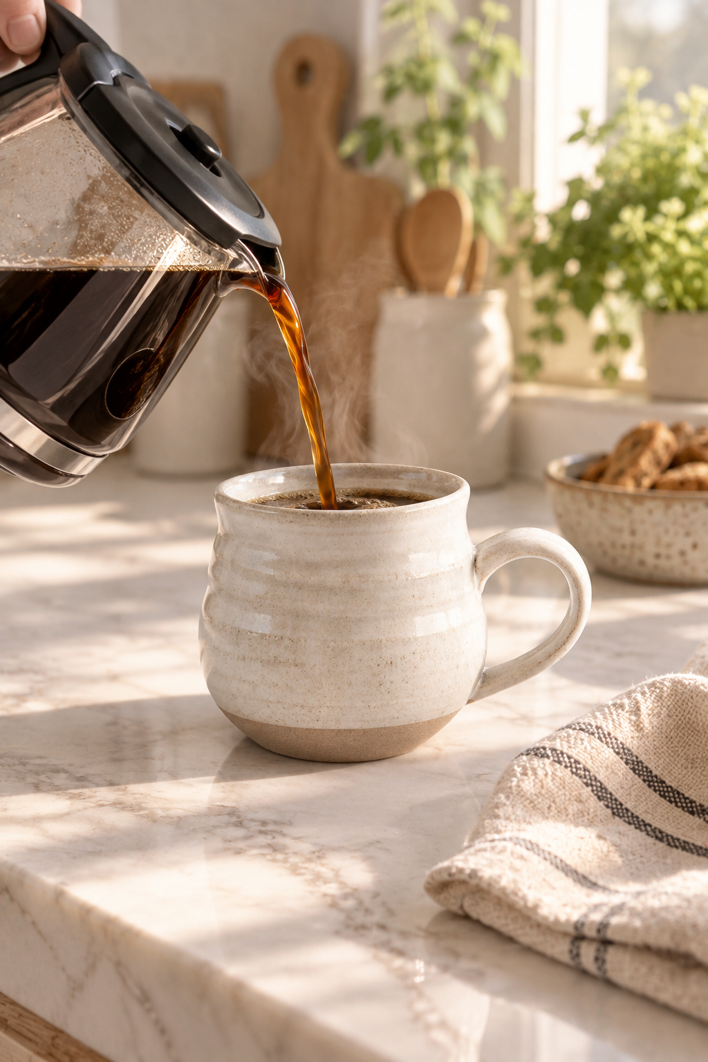 Rustic Pottery Coffee Mug