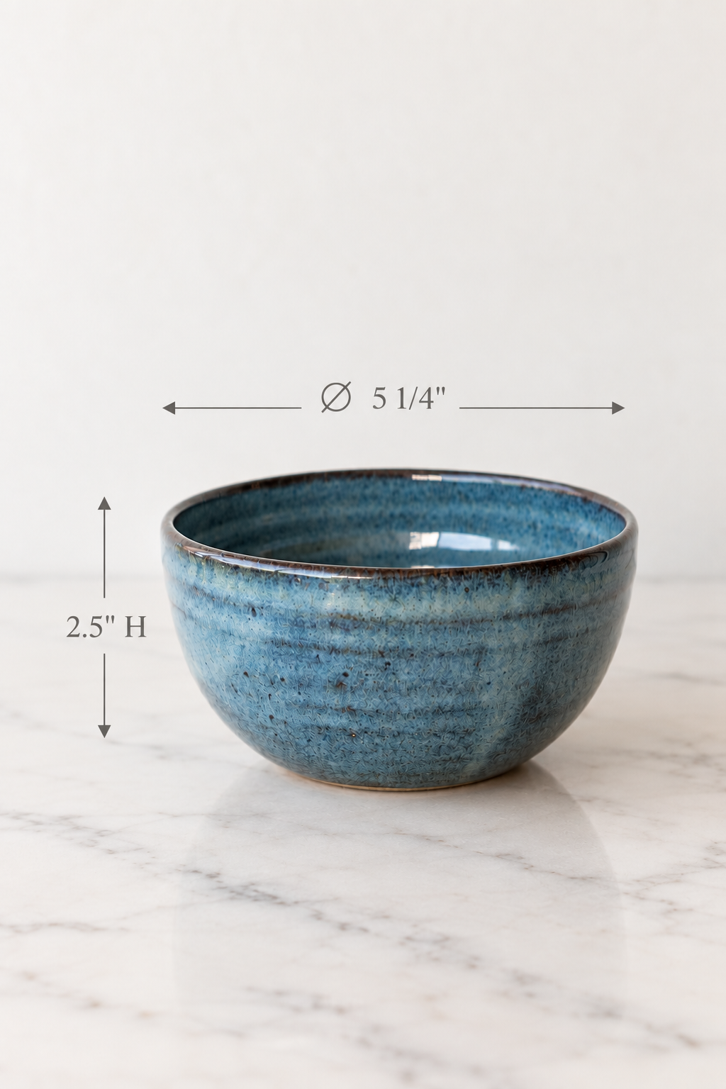 Blue Ceramic Soup Bowl