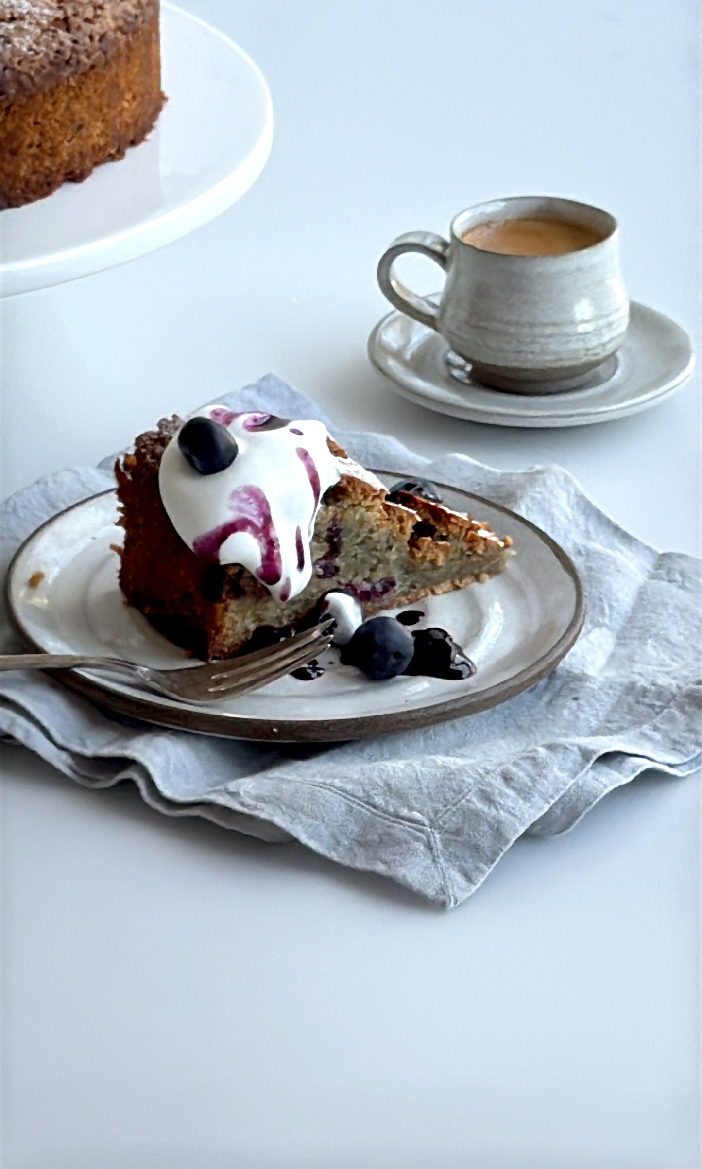White Pottery Dessert Plate