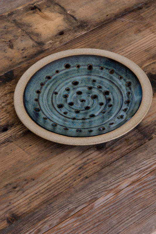 Colander Plate, Round Hole Plate - Mad About Pottery - Colanders & Strainers