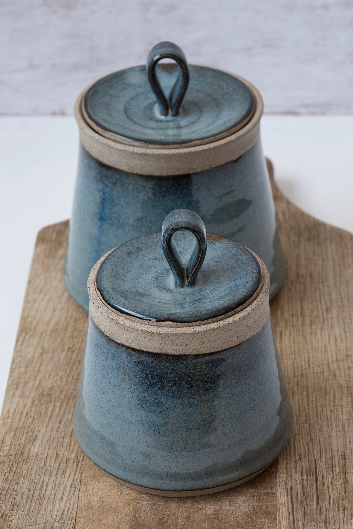 Set of 2 Ceramic Canisters