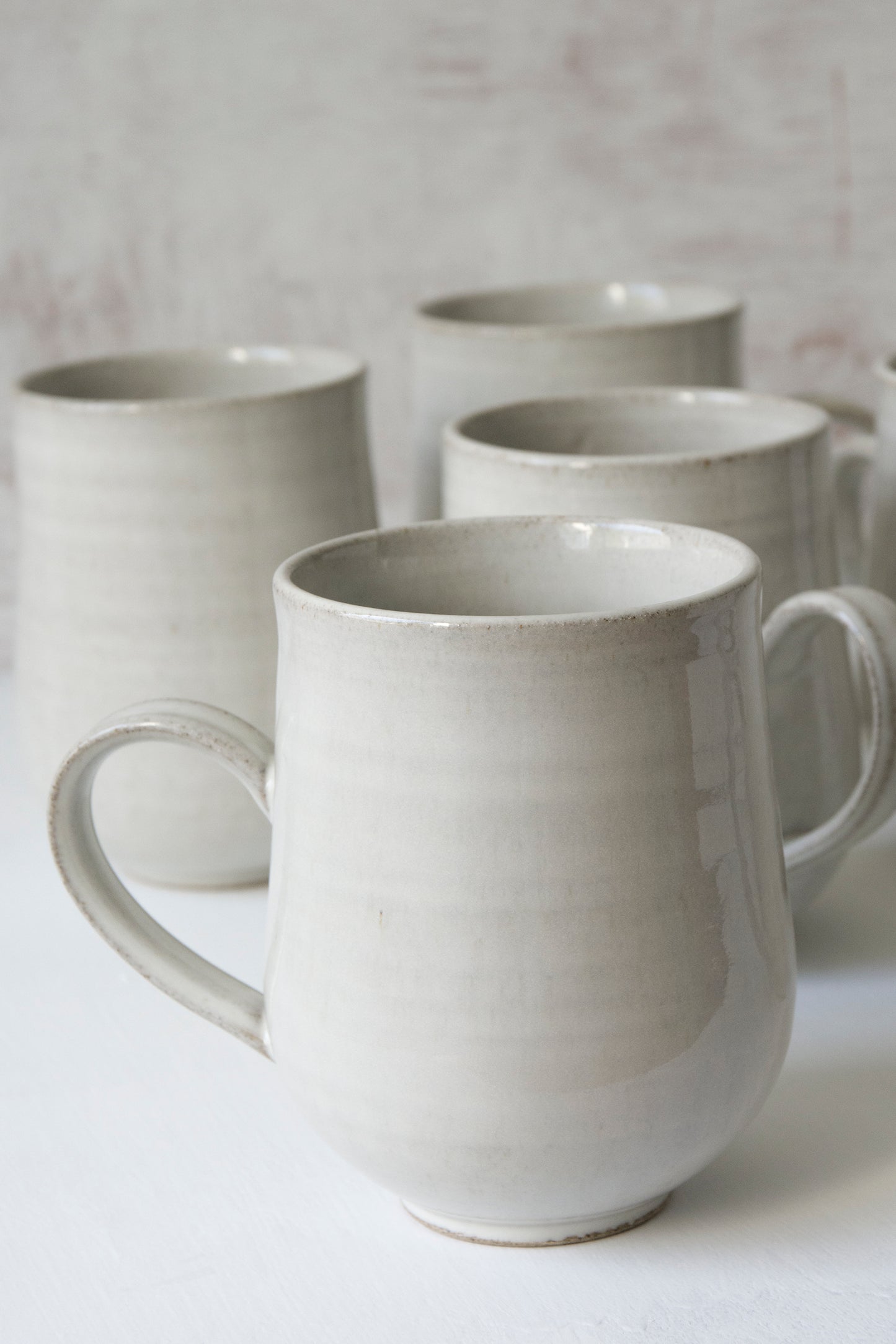 White Pottery  Mug, 14 fl oz
