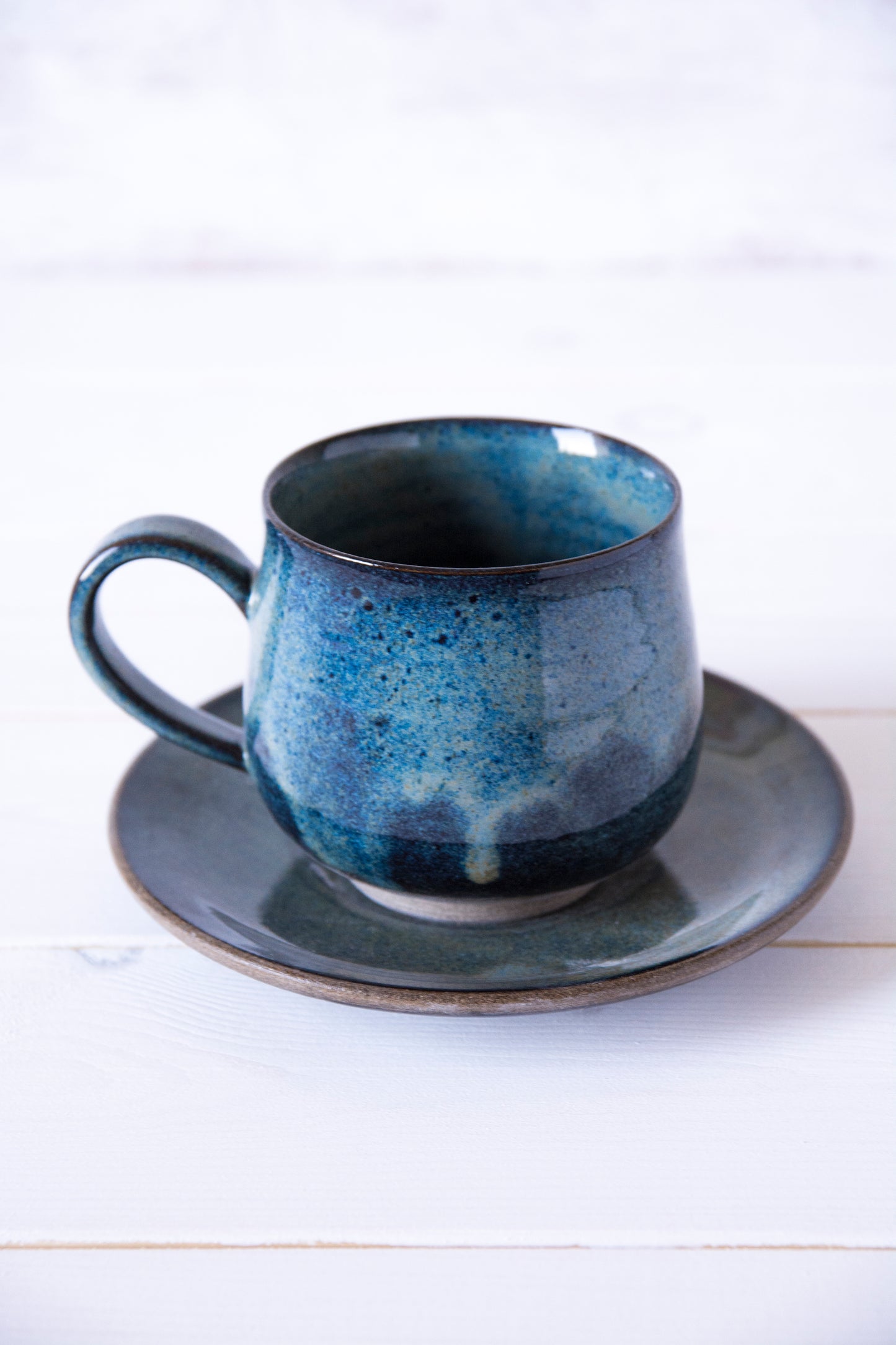 ceramic blue 5 fl. oz Cappuccino Cup