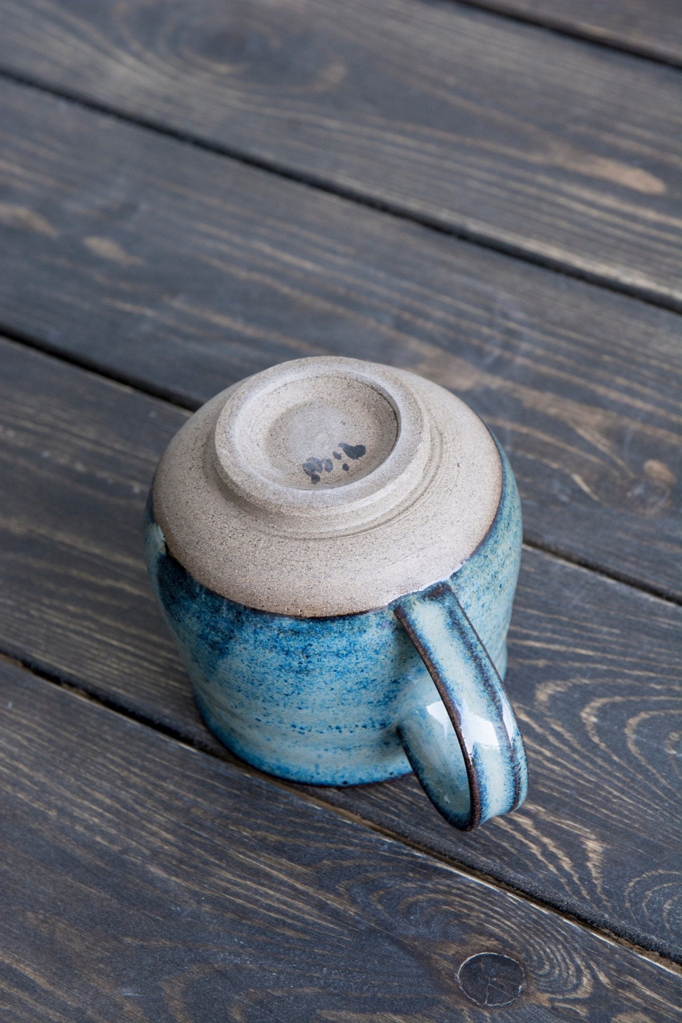 Handmade Pottery Blue Cappuccino Cup with a Saucer by Mad About Pottery –  Mad About Pottery