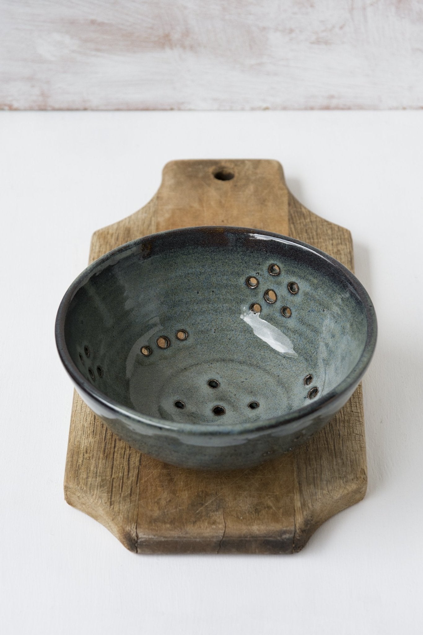 Blue Berry Bowl - Mad About Pottery- colander