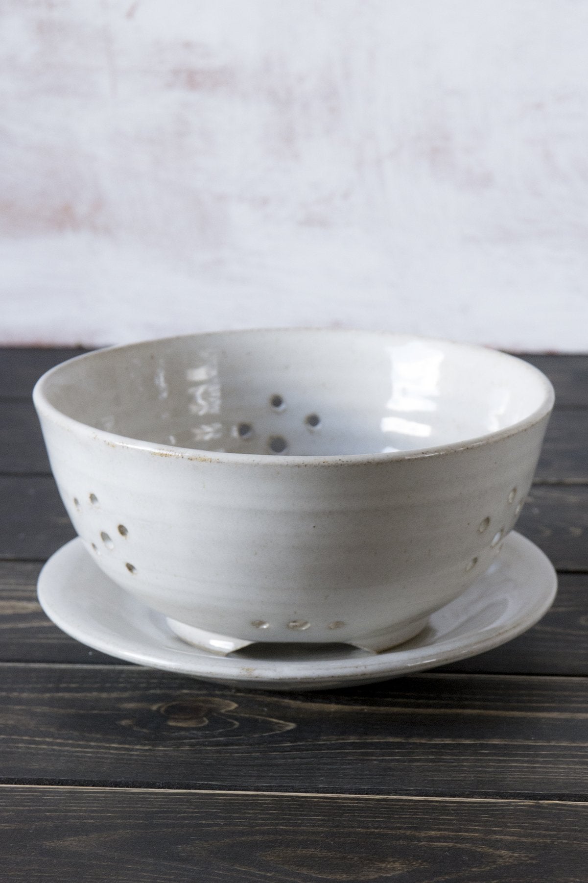 Blue Berry Bowl - Mad About Pottery- colander
