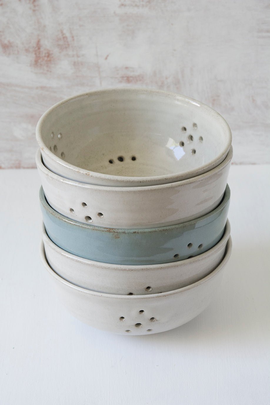 Blue Berry Bowl - Mad About Pottery- colander