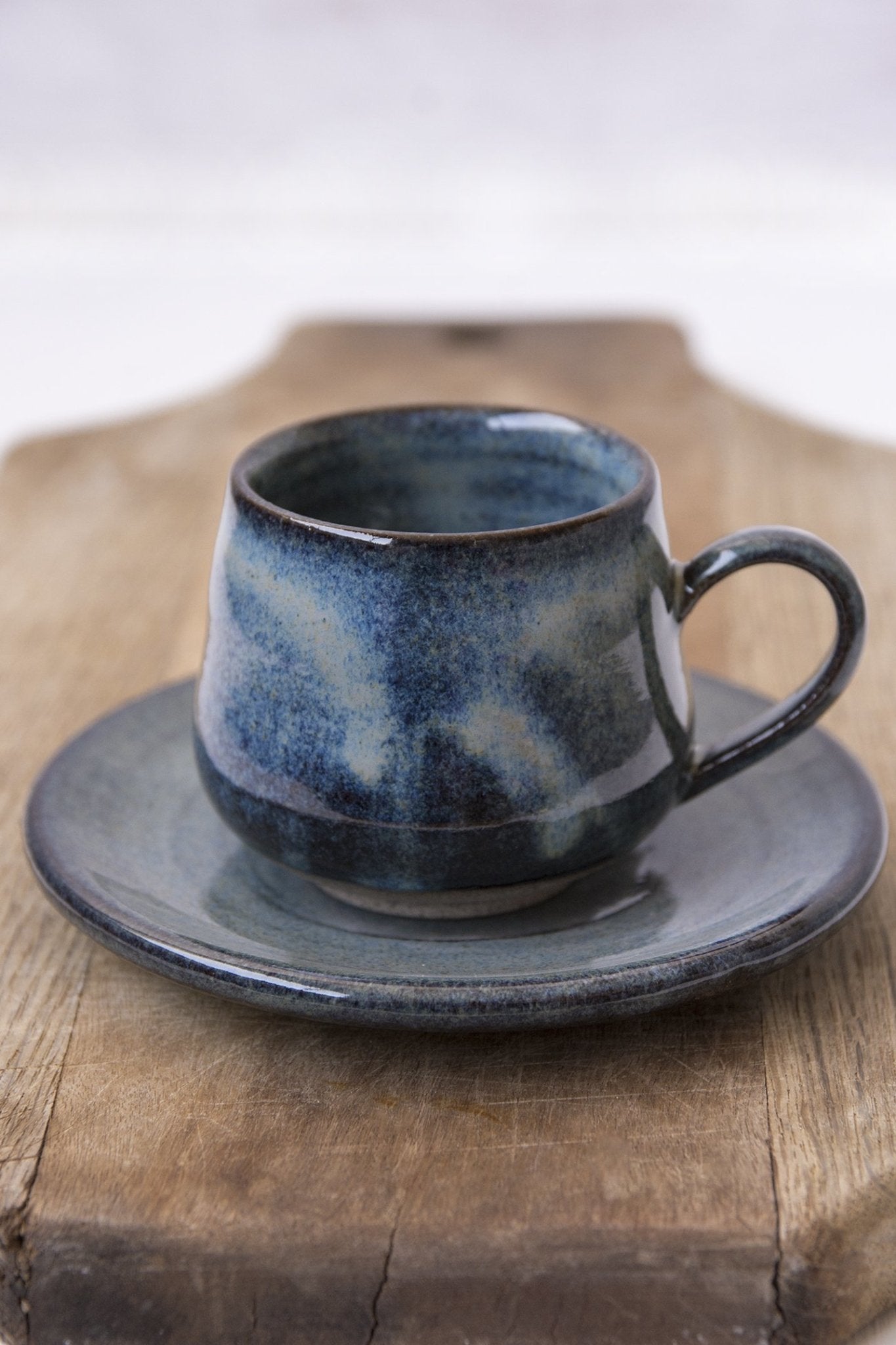 Blue Ceramic Espresso Cups - Mad About Pottery- cup