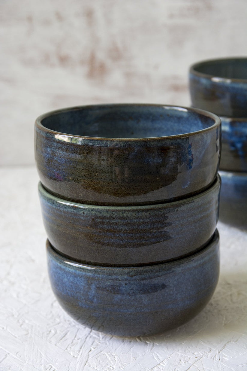 Handcrafted Blue Ceramic Soup Bowl┃Mad About Pottery Mad About Pottery