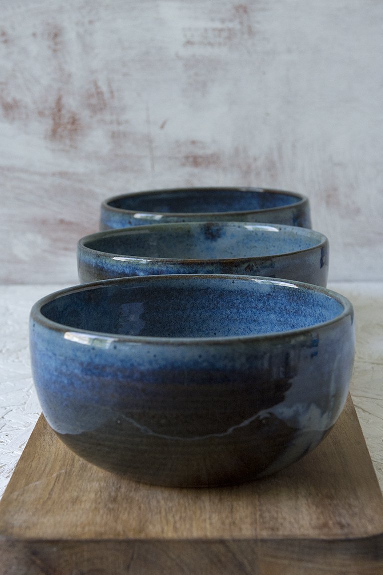 Blue Ceramic Soup Bowl - Mad About Pottery - Bowl