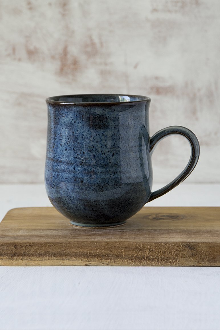 Blue Pottery Mug, 14 fl oz - Mad About Pottery - Mug