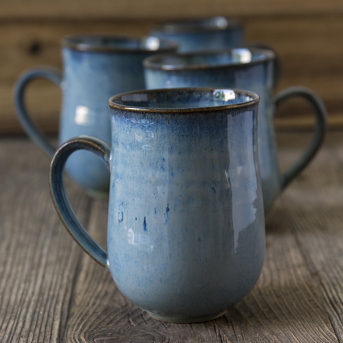 Blue Pottery Mug, 14 fl oz - Mad About Pottery - Mug