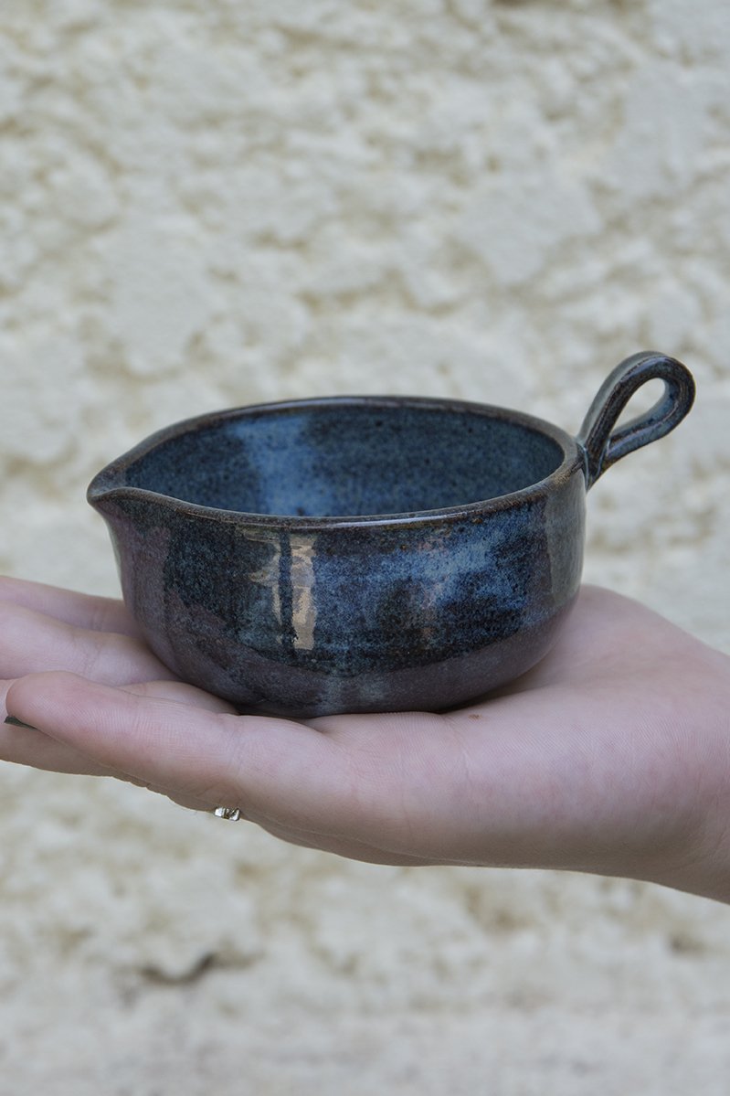 Blue Pottery Tea Bag Dish - Mad About Pottery - Bowl