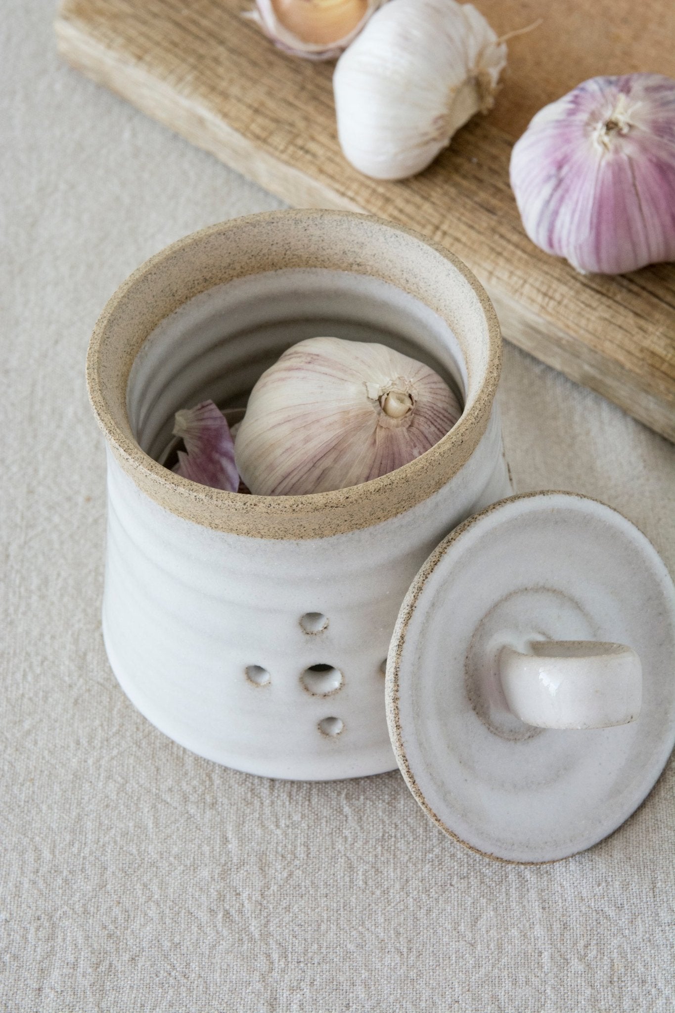 Ceramic Garlic Keeper - Mad About Pottery-