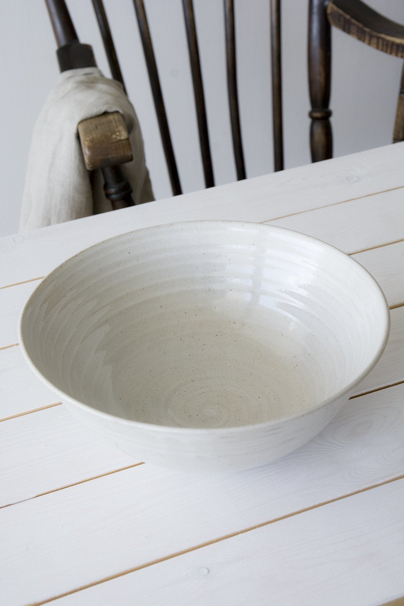 Ceramic Large Blue Salad Bowl - Mad About Pottery- Bowl