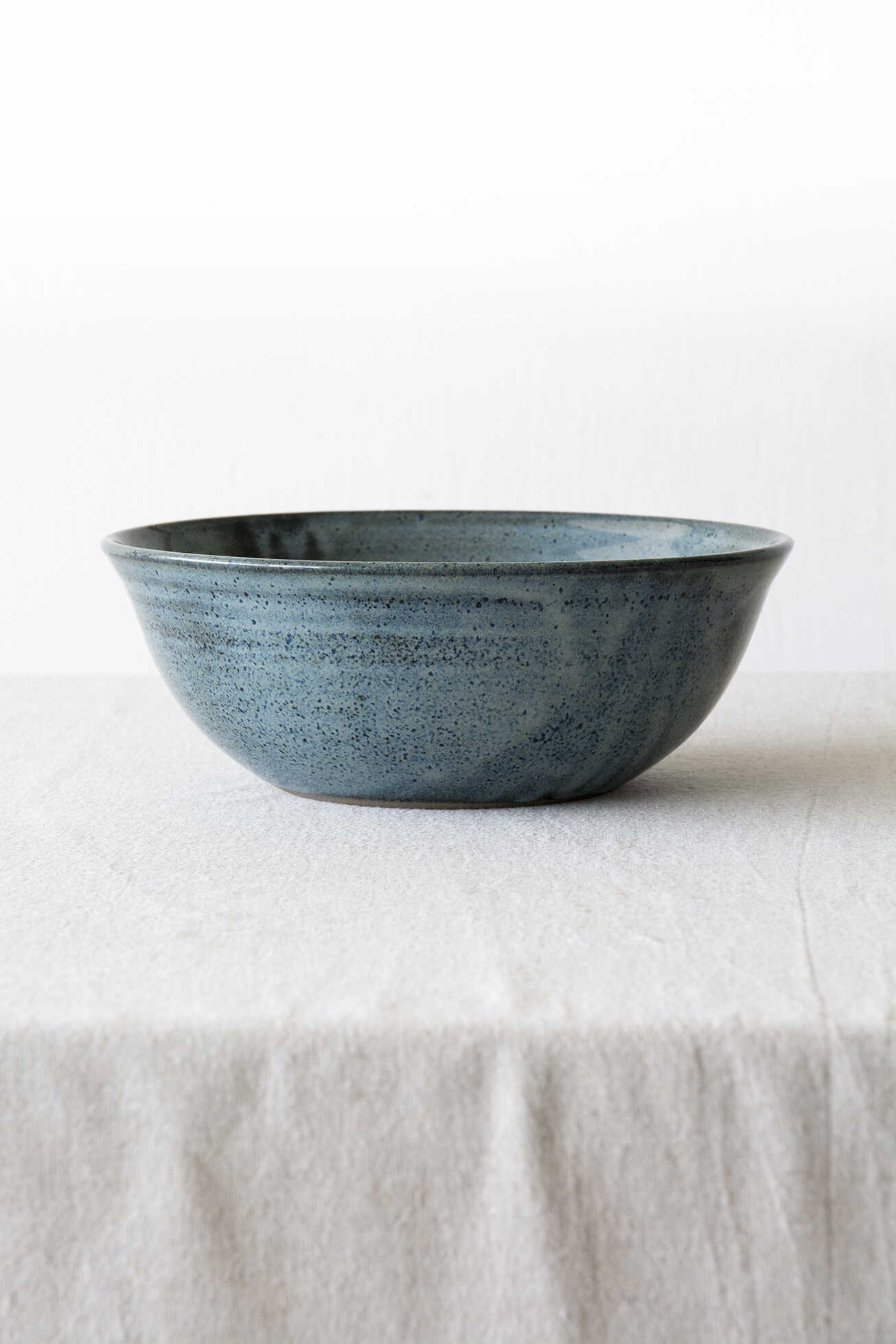 Ceramic Large Blue Salad Bowl - Mad About Pottery- Bowl