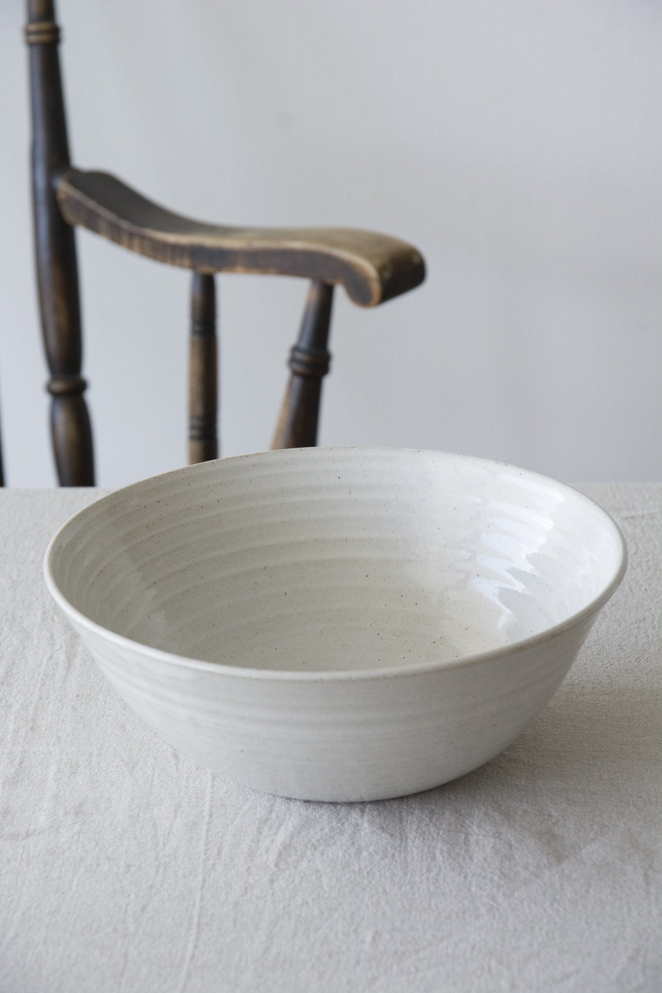 Ceramic Large Blue Salad Bowl - Mad About Pottery- Bowl