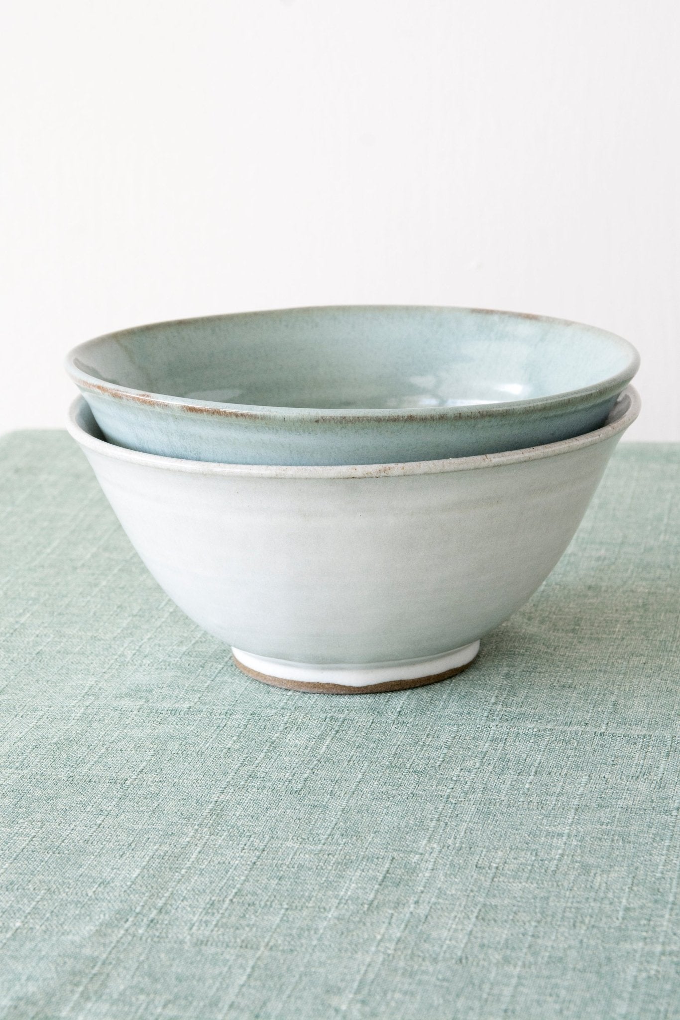 Set of Blue Ceramic Bowls