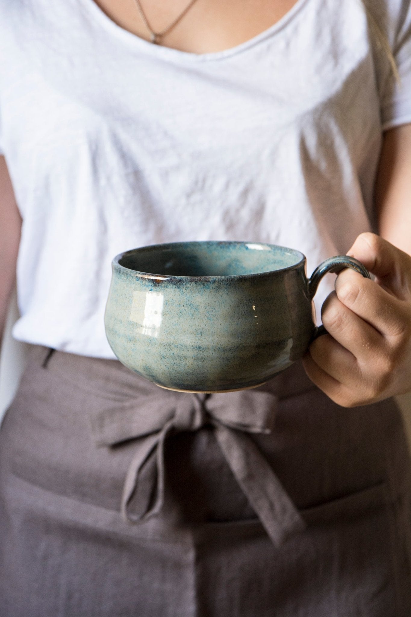 Ceramic Soup Bowl / Mug - Mad About Pottery- Bowl