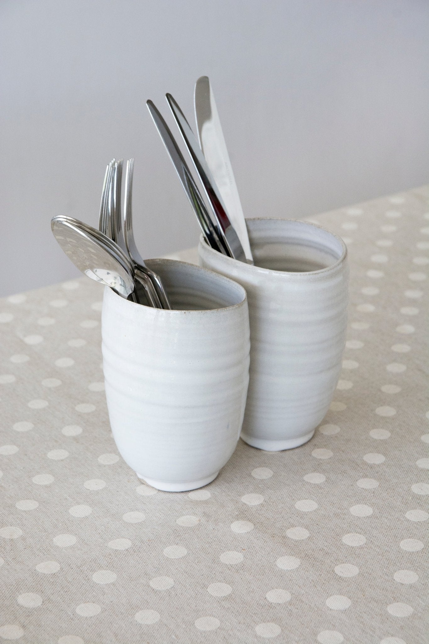 Stoneware Utensil Holder - Utensil Crock